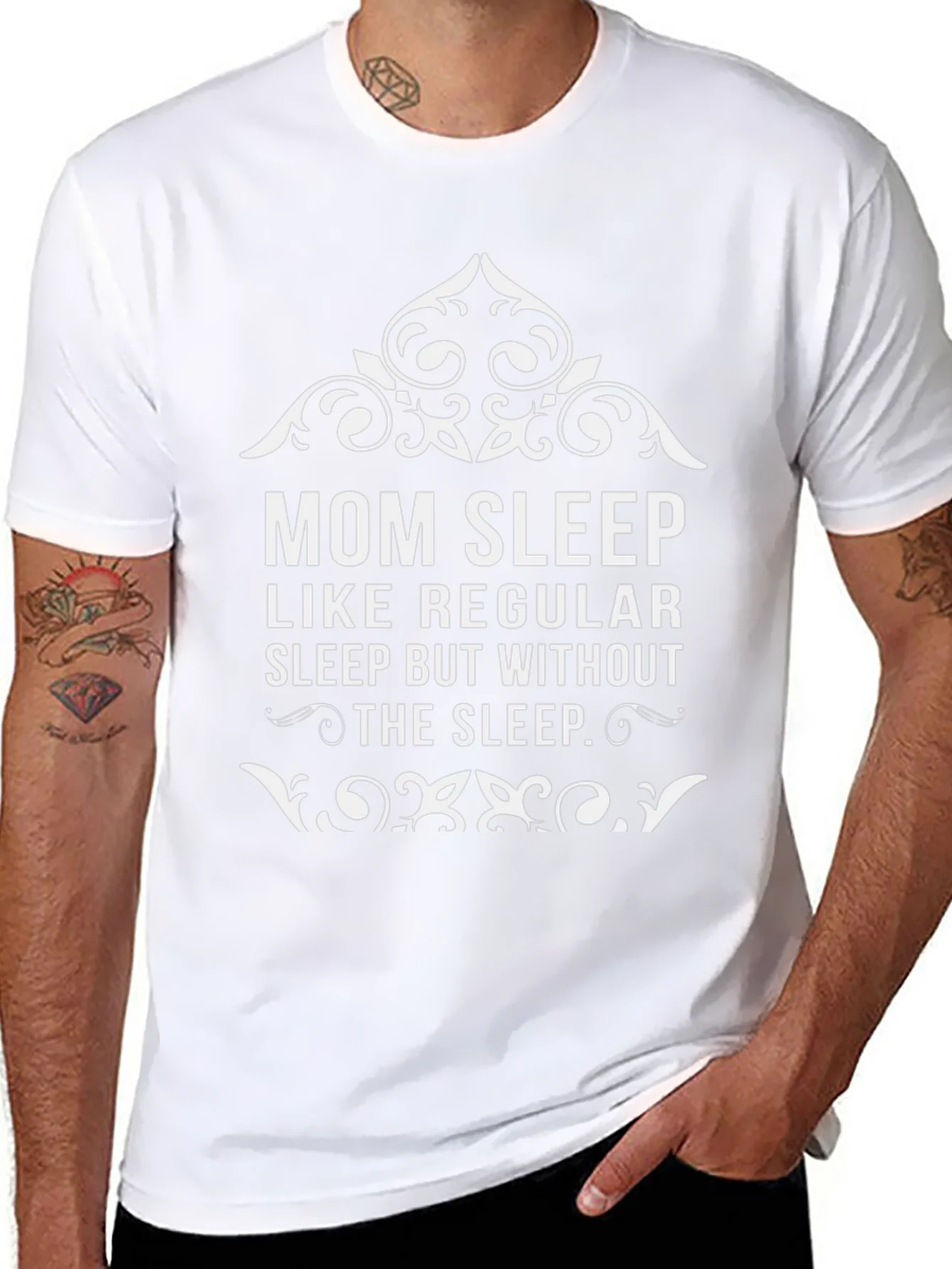 Mom Sleep Graphic Tee - Funny Womens T-Shirt
