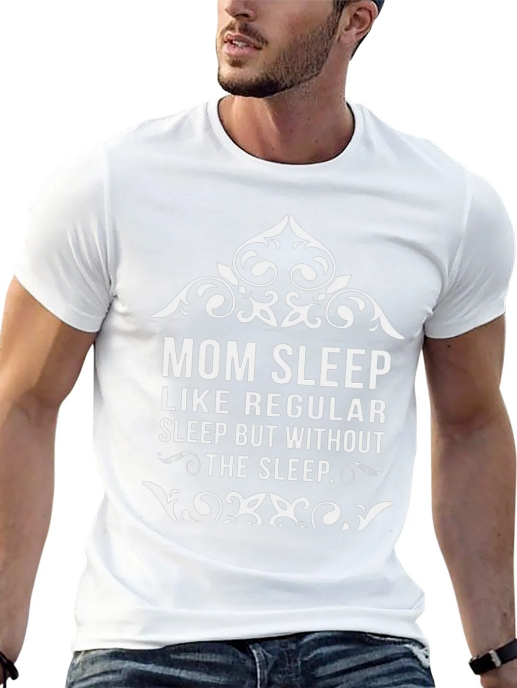 Mom Sleep Graphic Tee - Funny Womens T-Shirt