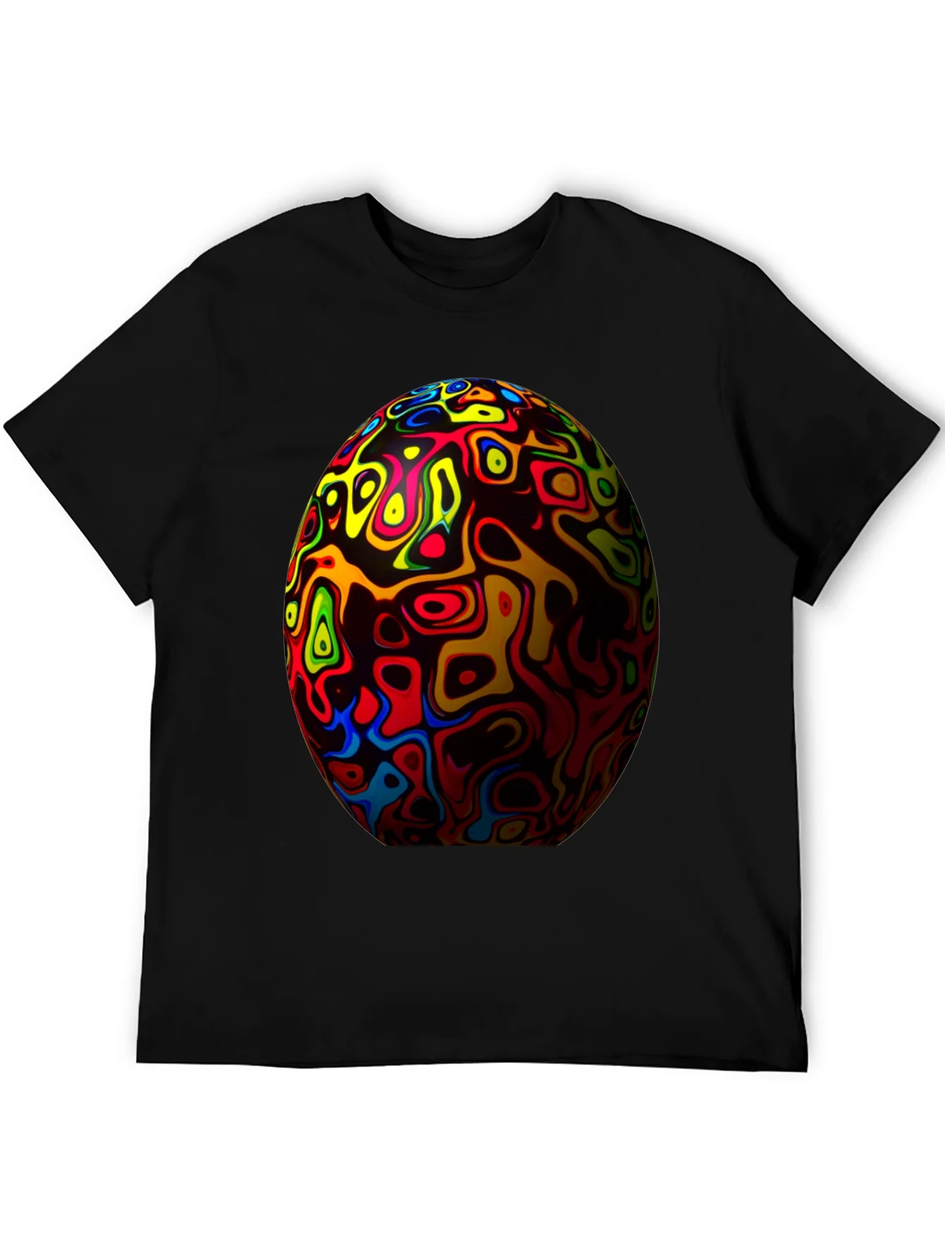 Abstract Sphere Graphic Tee - Unique Design