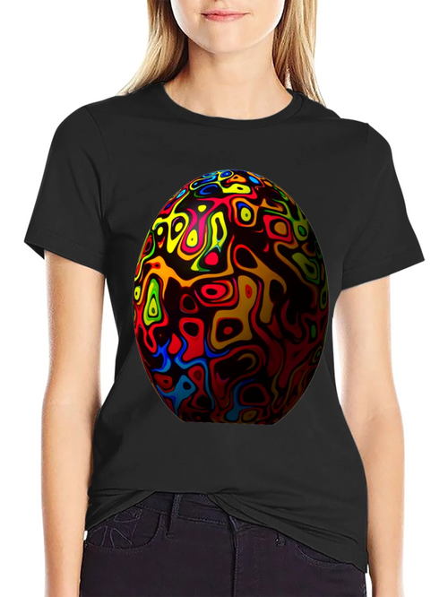 Abstract Sphere Graphic Tee - Unique Design