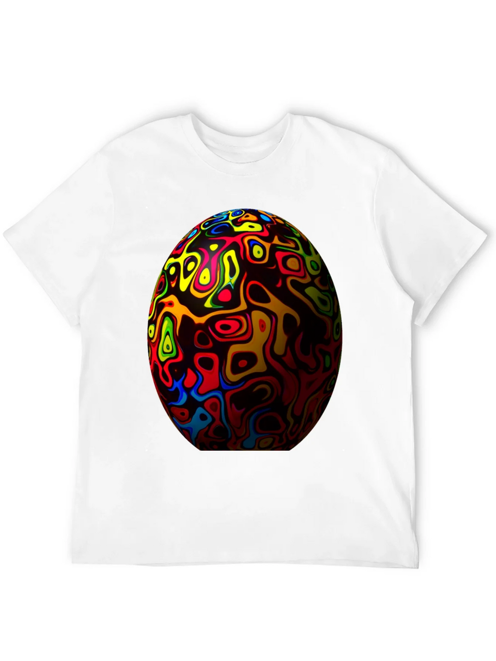 Abstract Sphere Graphic Tee - Unique Design