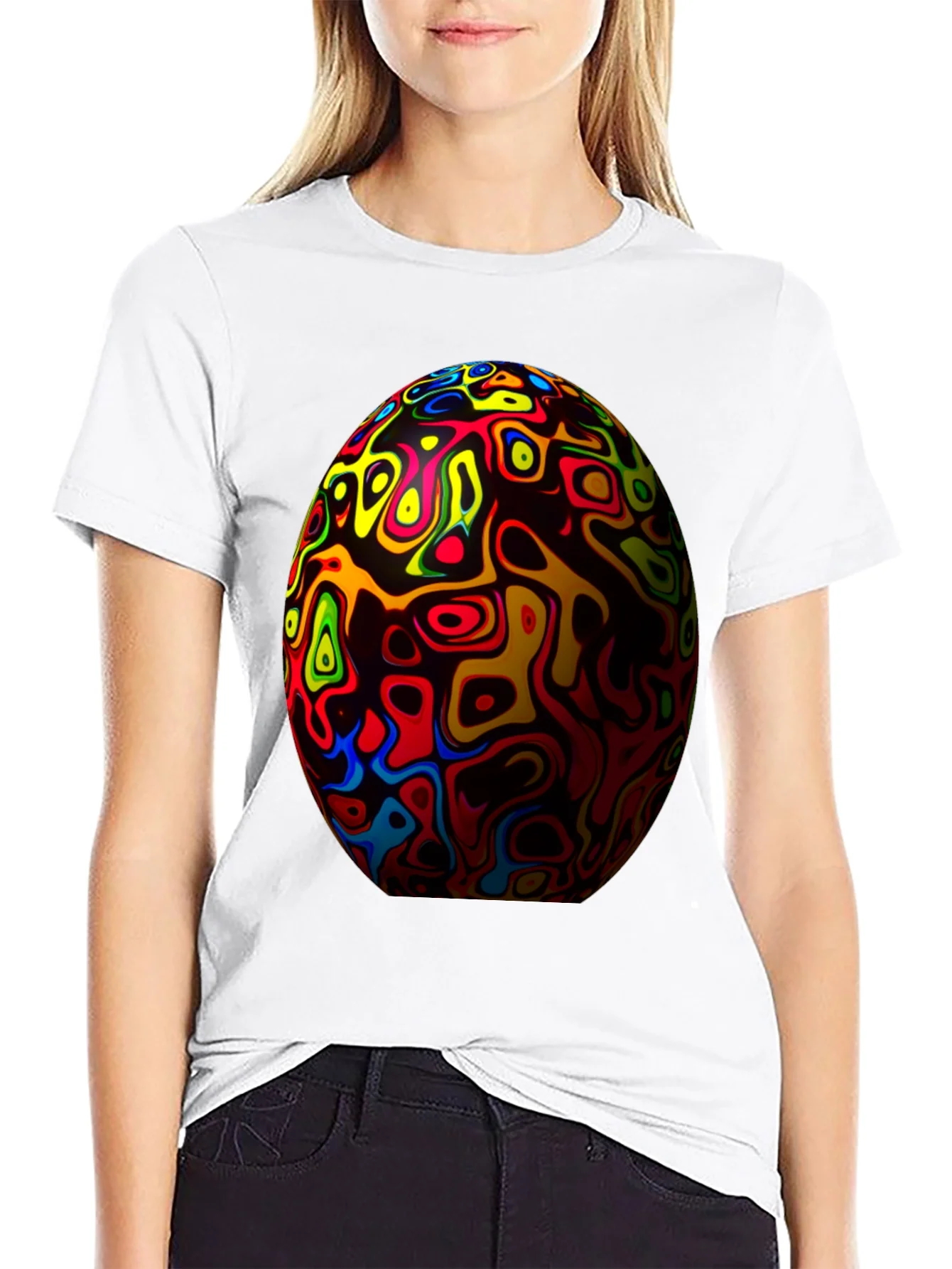 Abstract Sphere Graphic Tee - Unique Design