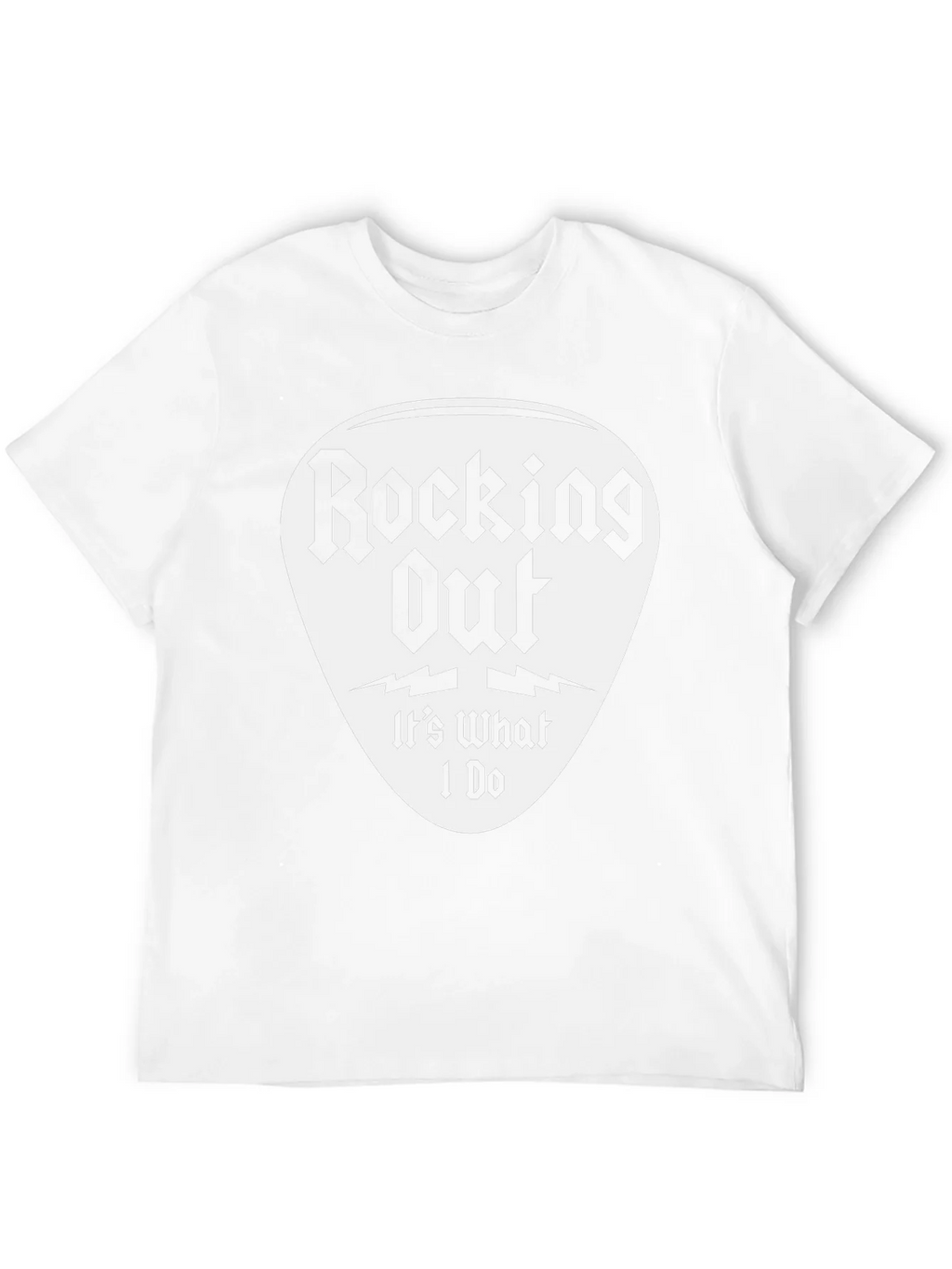 Rocking Out T-Shirt - Guitar Pick Design