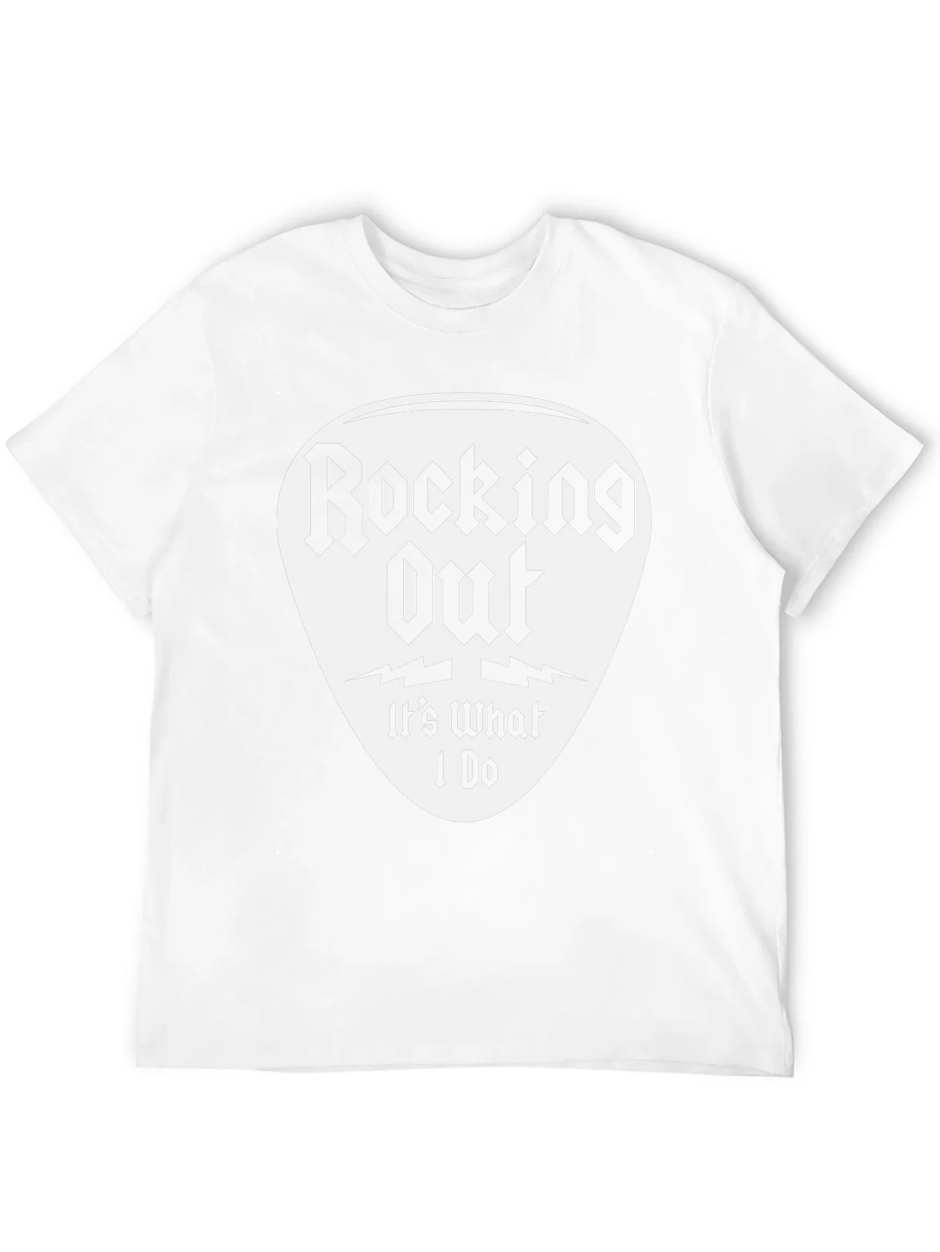 Rocking Out T-Shirt - Guitar Pick Design