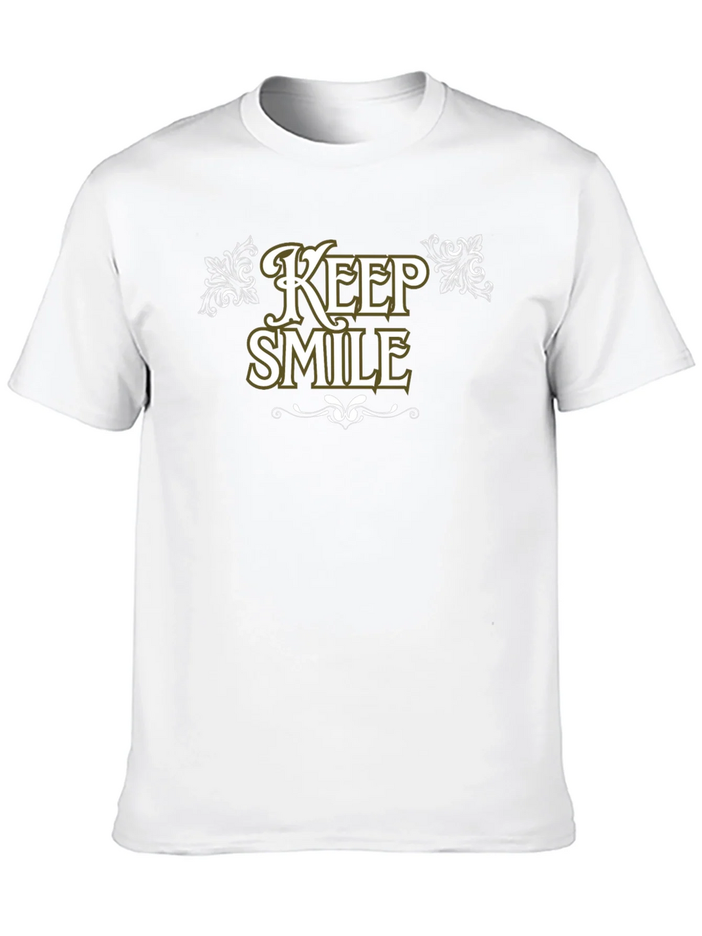 Keep Smile Black Graphic Tee Shirt