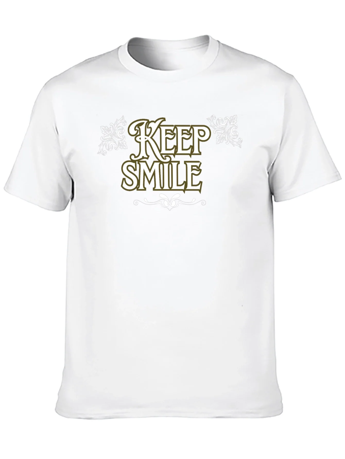 Keep Smile Black Graphic Tee Shirt