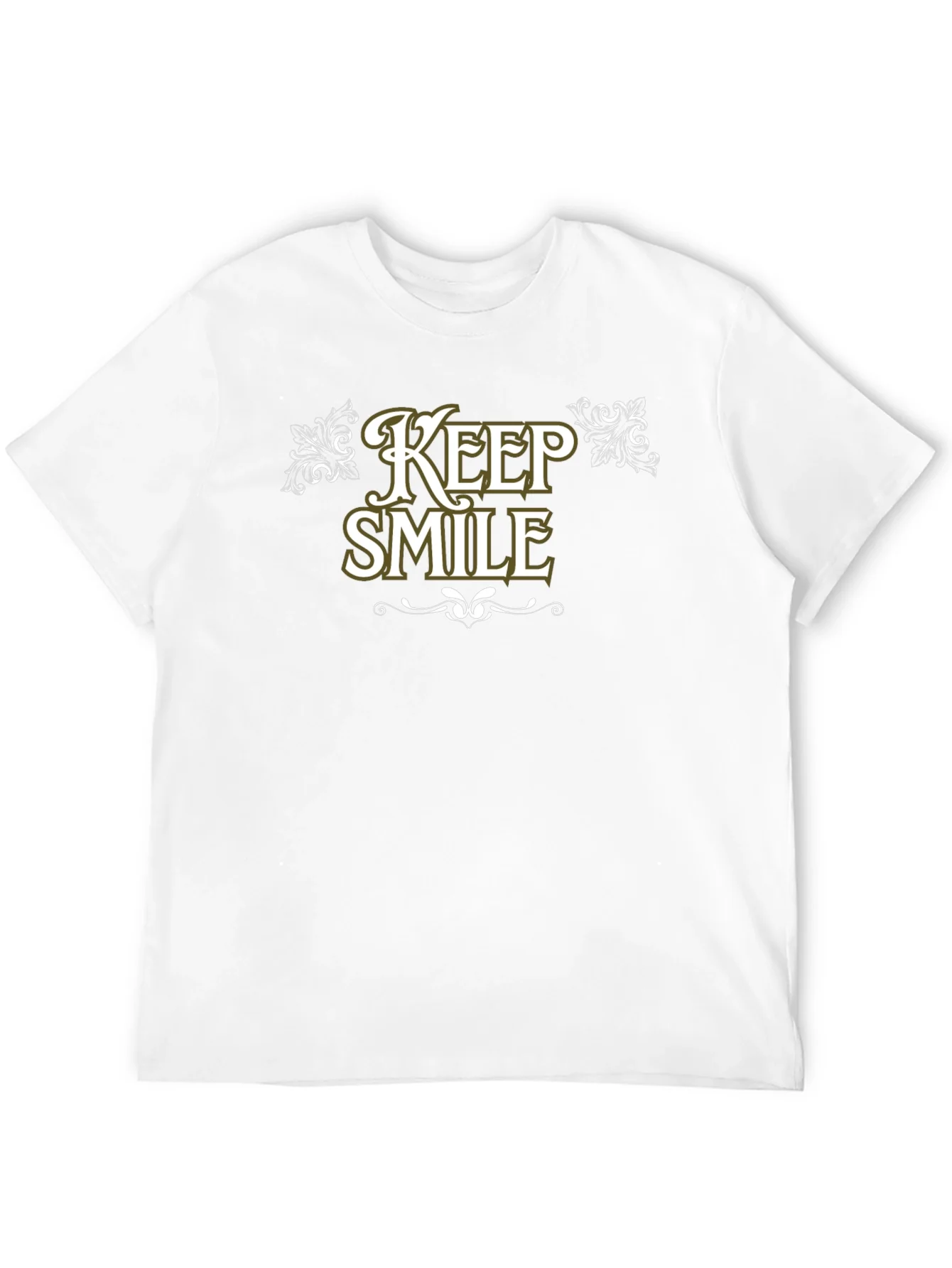Keep Smile Black Graphic Tee Shirt