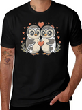 Owl Love T-Shirt: Cute Valentines Graphic Tee