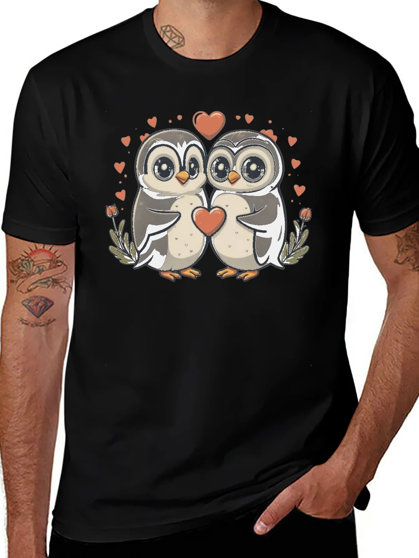 Owl Love T-Shirt: Cute Valentines Graphic Tee