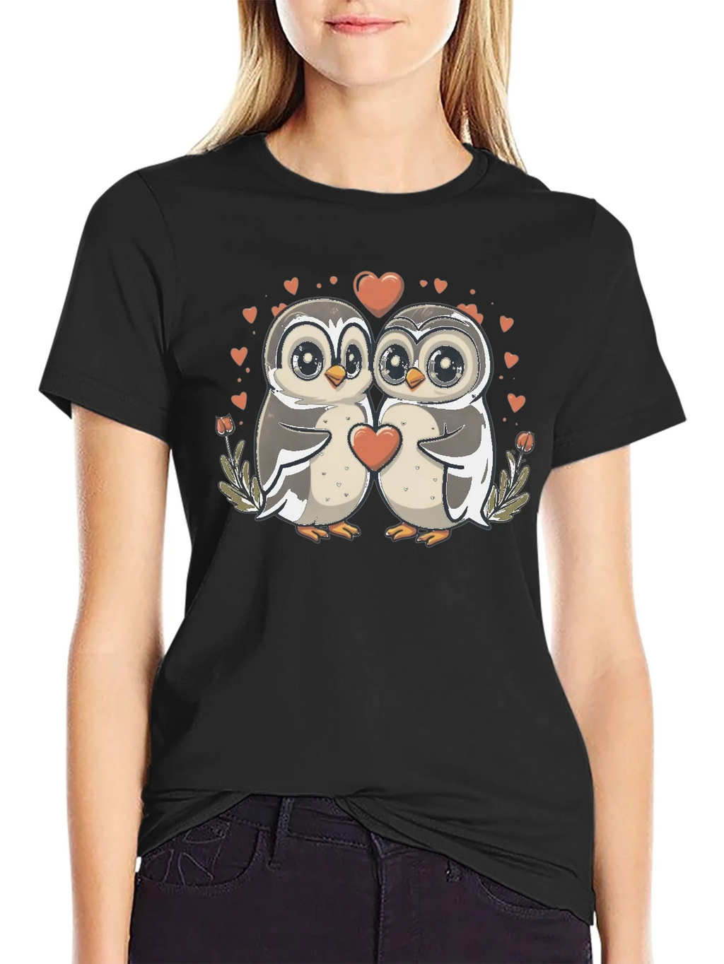 Owl Love T-Shirt: Cute Valentines Graphic Tee