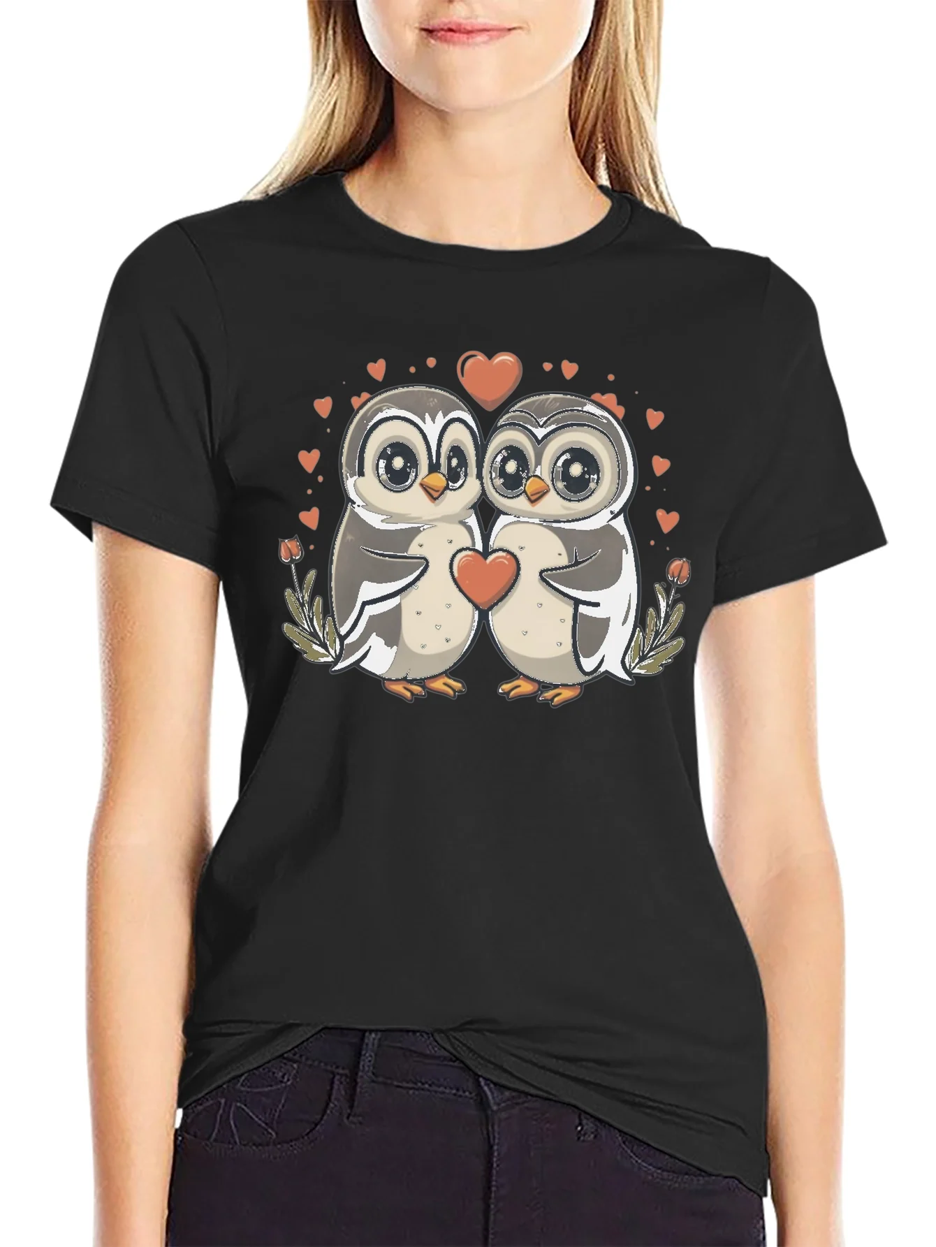 Owl Love T-Shirt: Cute Valentines Graphic Tee