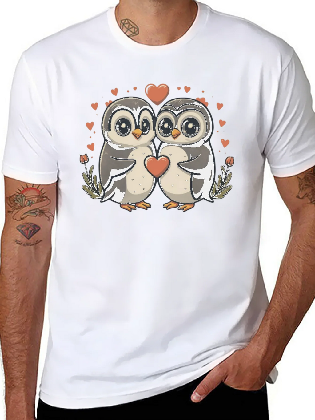 Owl Love T-Shirt: Cute Valentines Graphic Tee