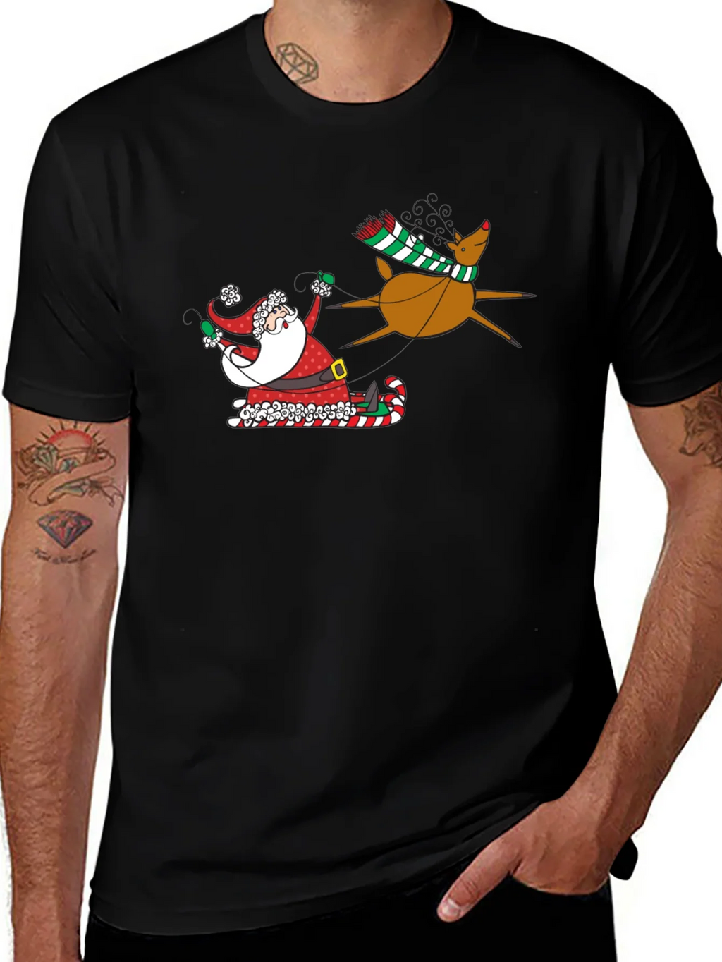 Santa and Reindeer T-Shirt