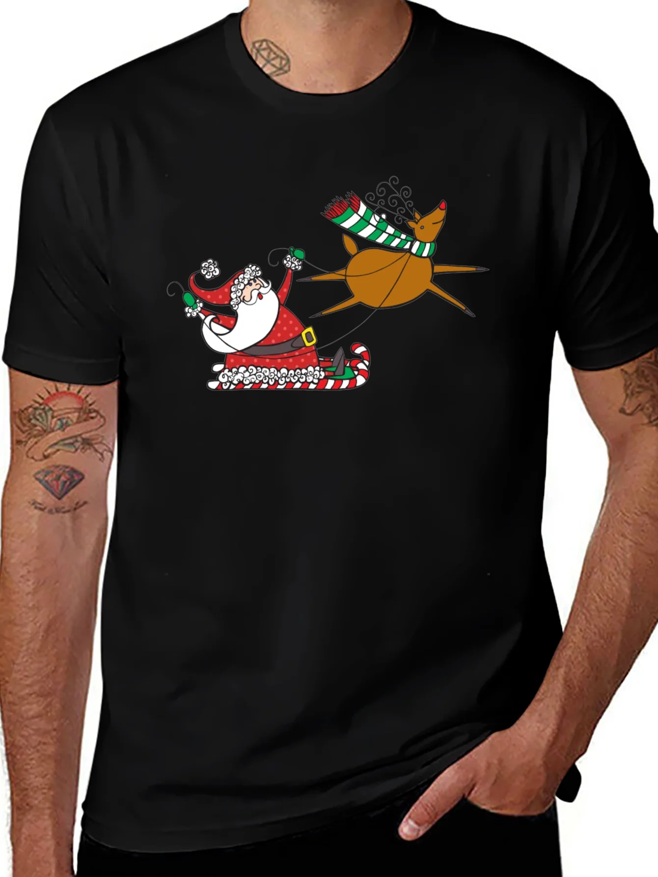 Santa and Reindeer T-Shirt