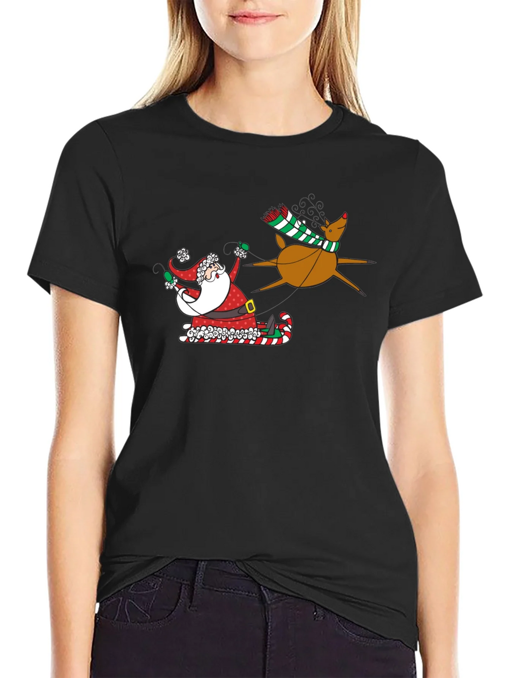 Santa and Reindeer T-Shirt