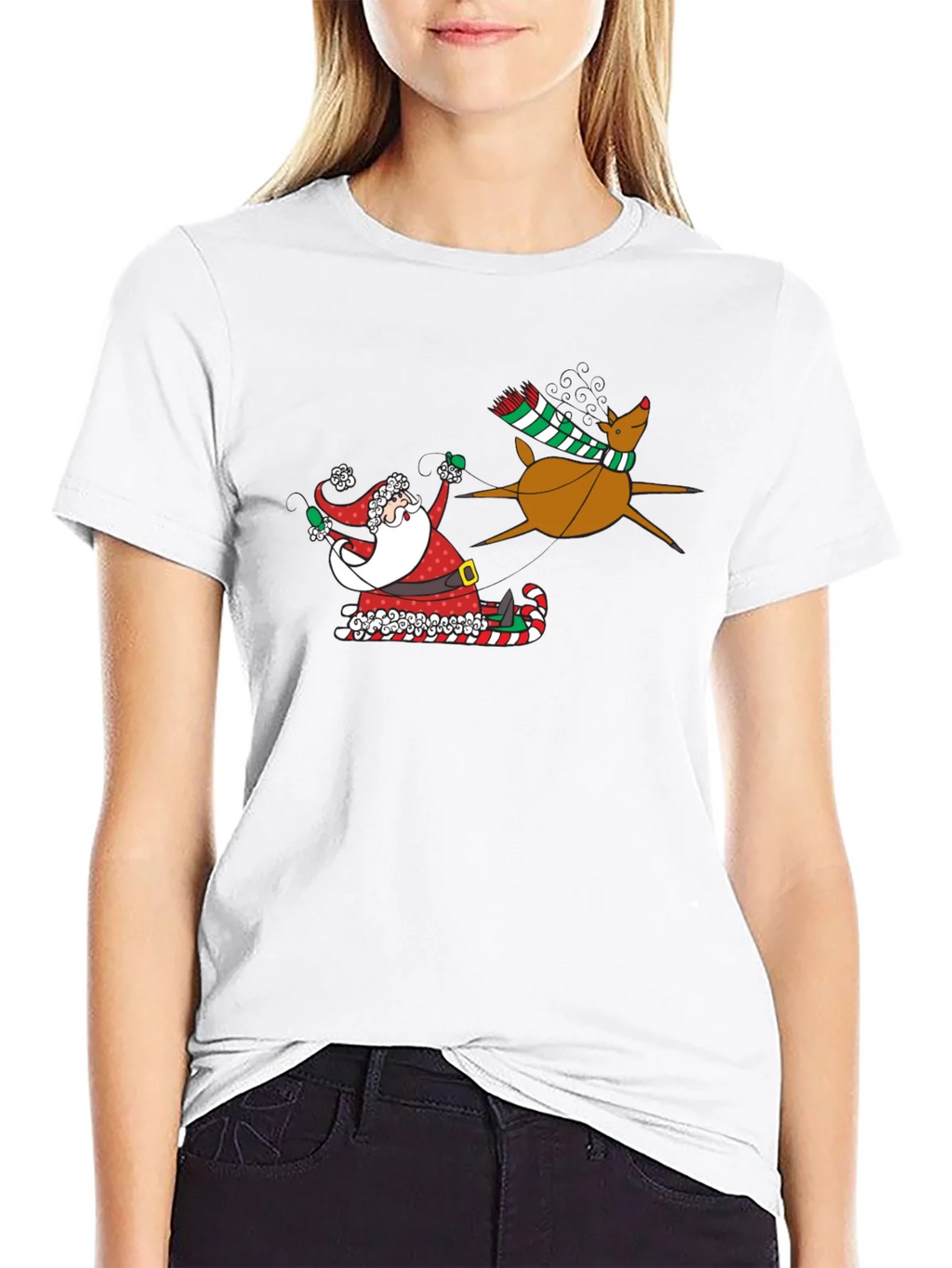 Santa and Reindeer T-Shirt