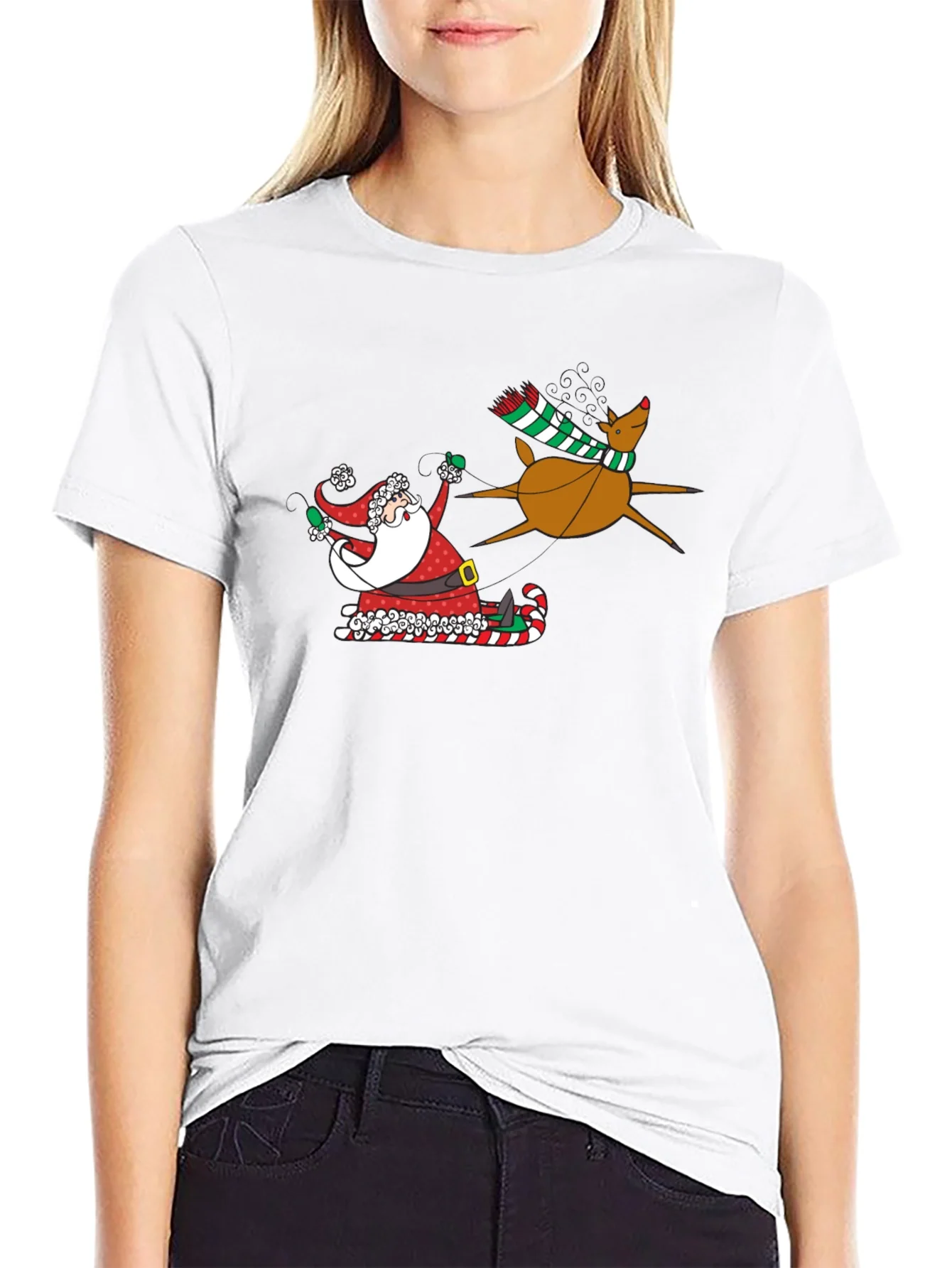 Santa and Reindeer T-Shirt