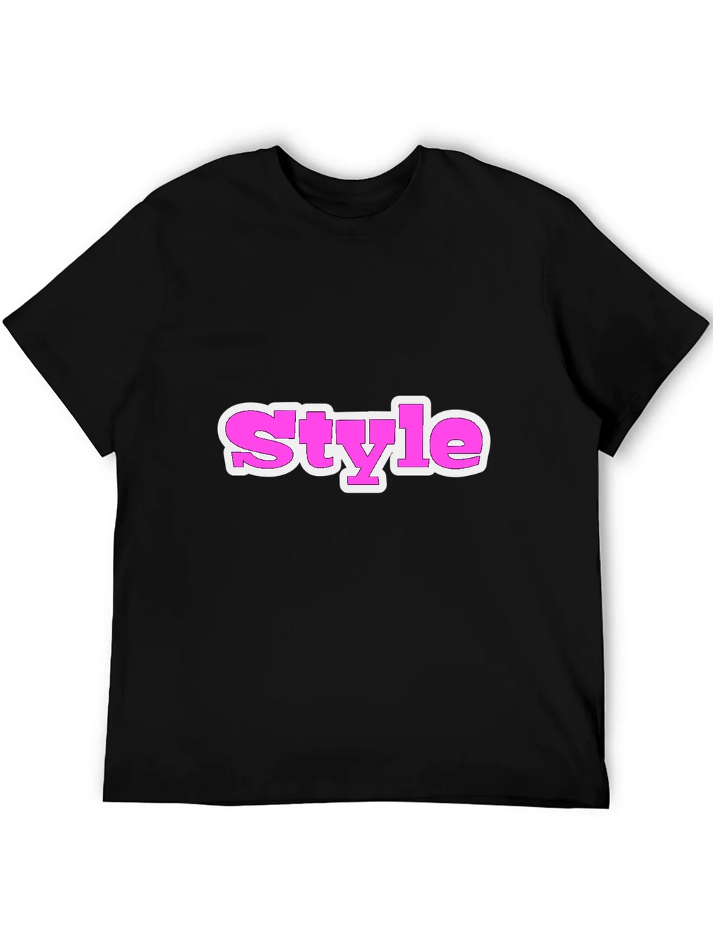 Stylish Black Tee with Style Graphic
