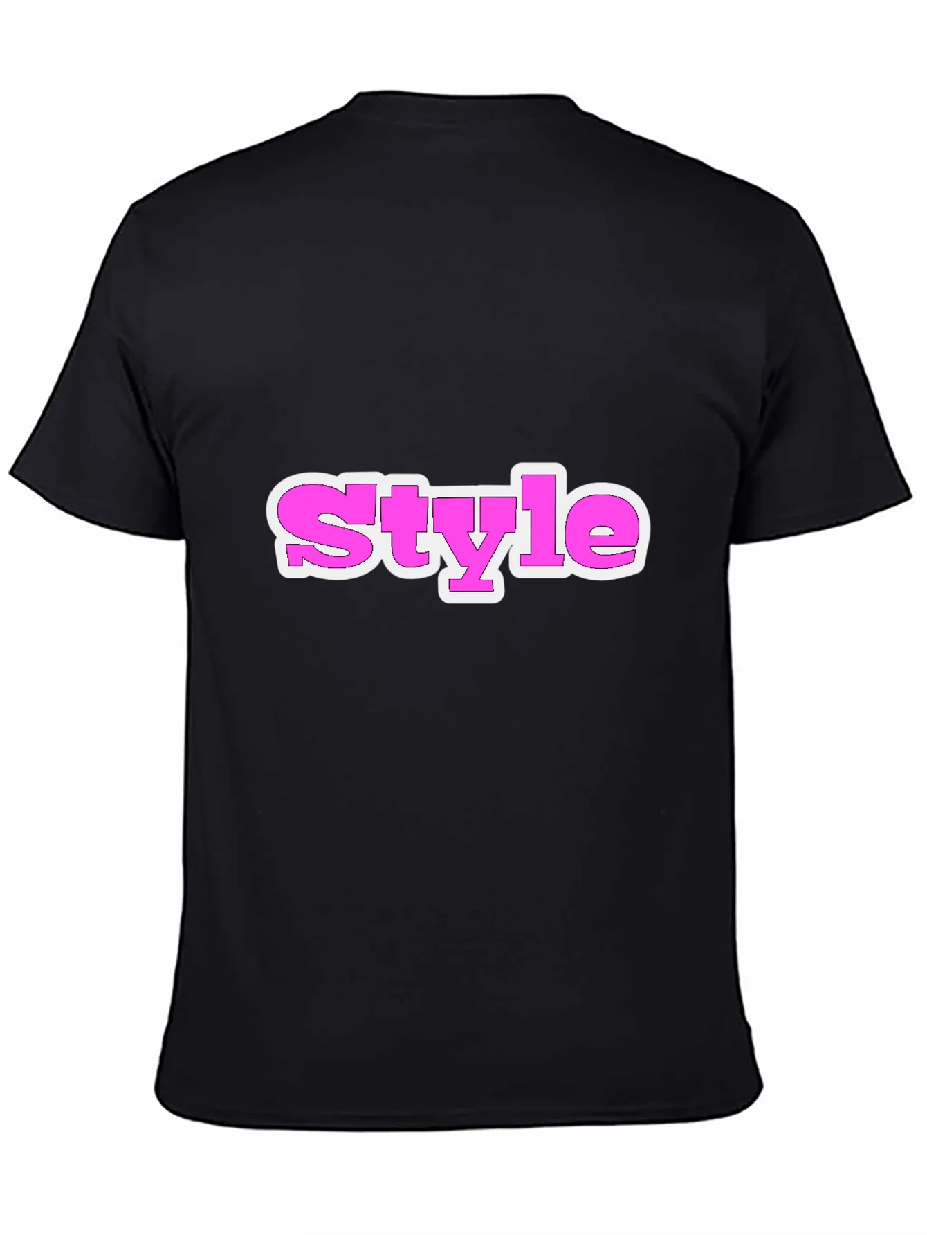 Stylish Black Tee with Style Graphic