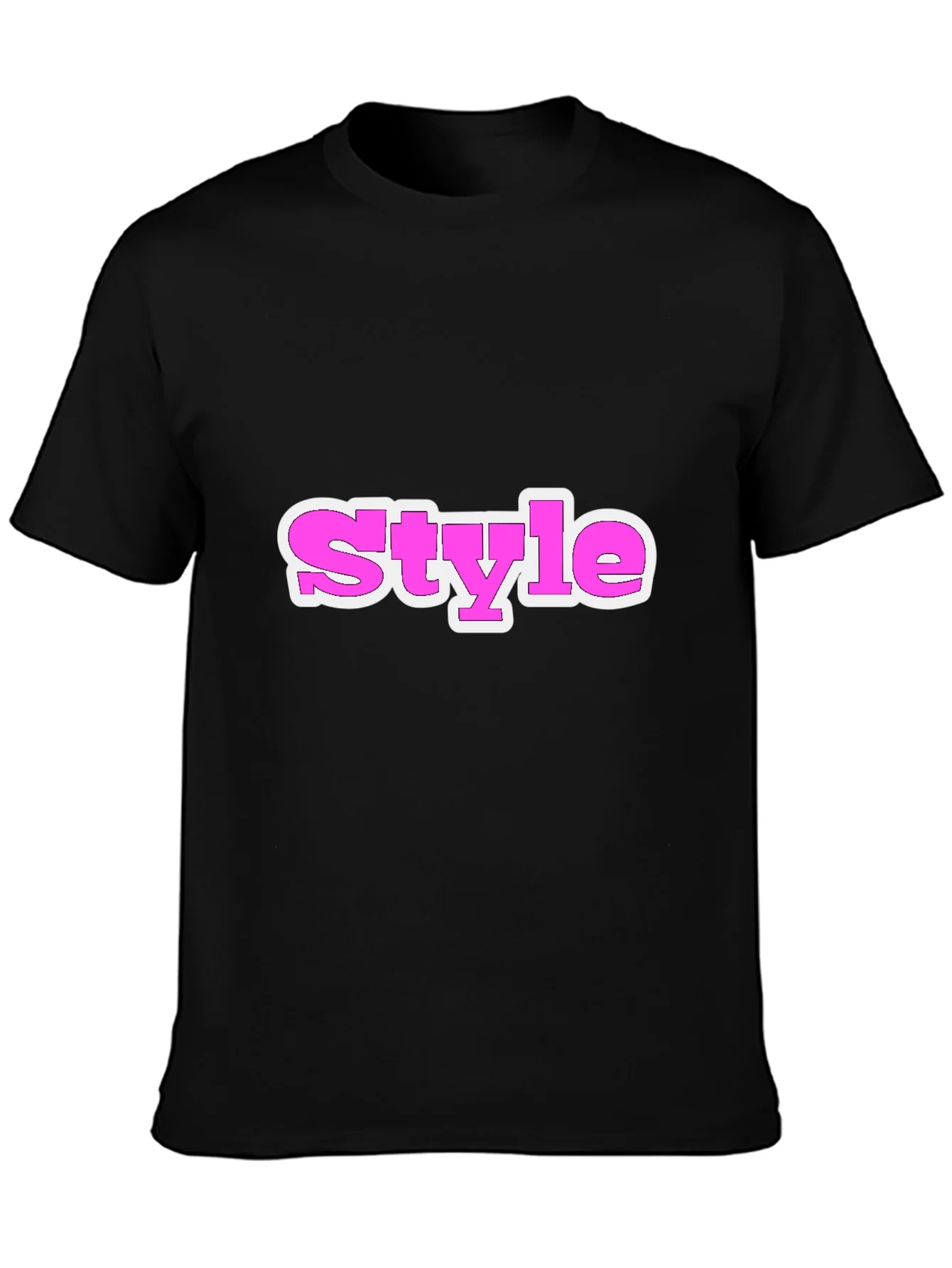 Stylish Black Tee with Style Graphic