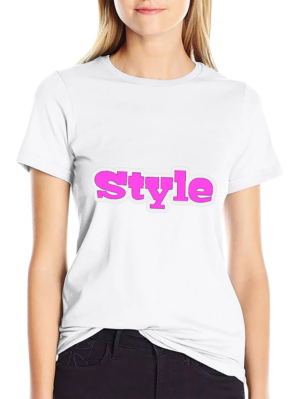 Stylish Black Tee with Style Graphic