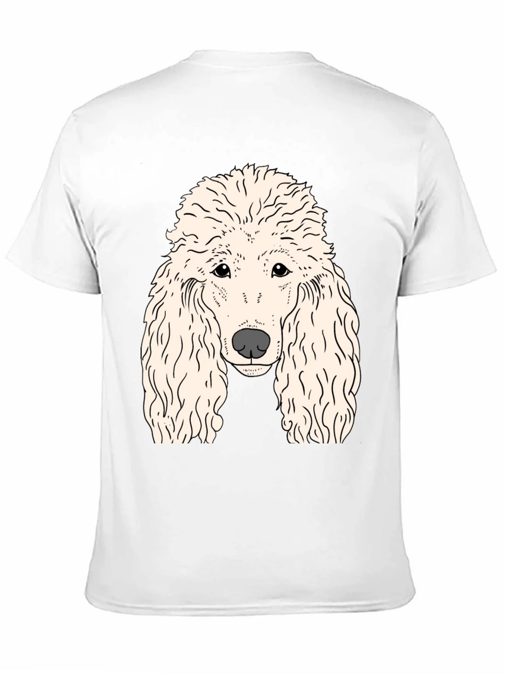Poodle Graphic T-Shirt - Black Cotton Tee