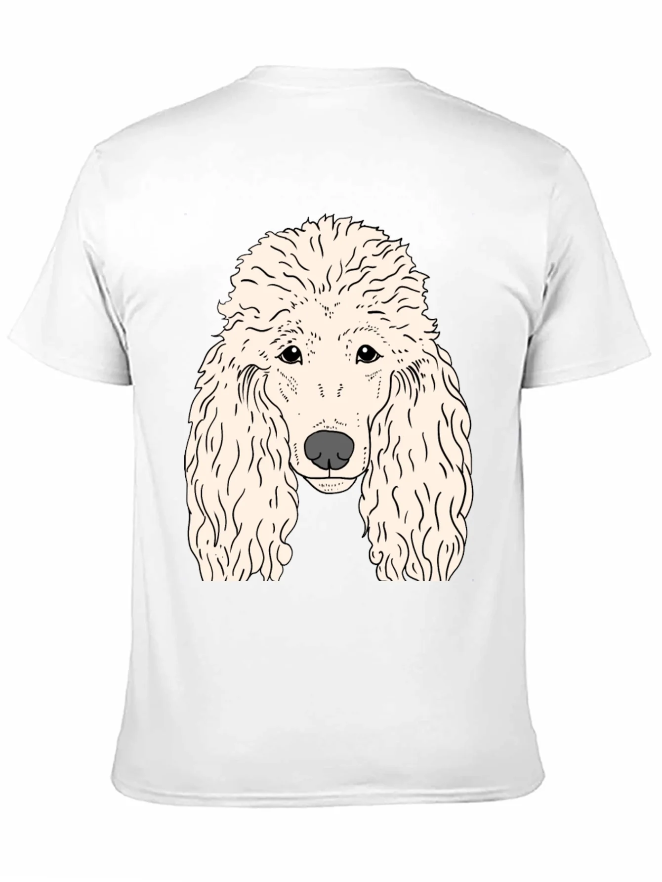 Poodle Graphic T-Shirt - Black Cotton Tee