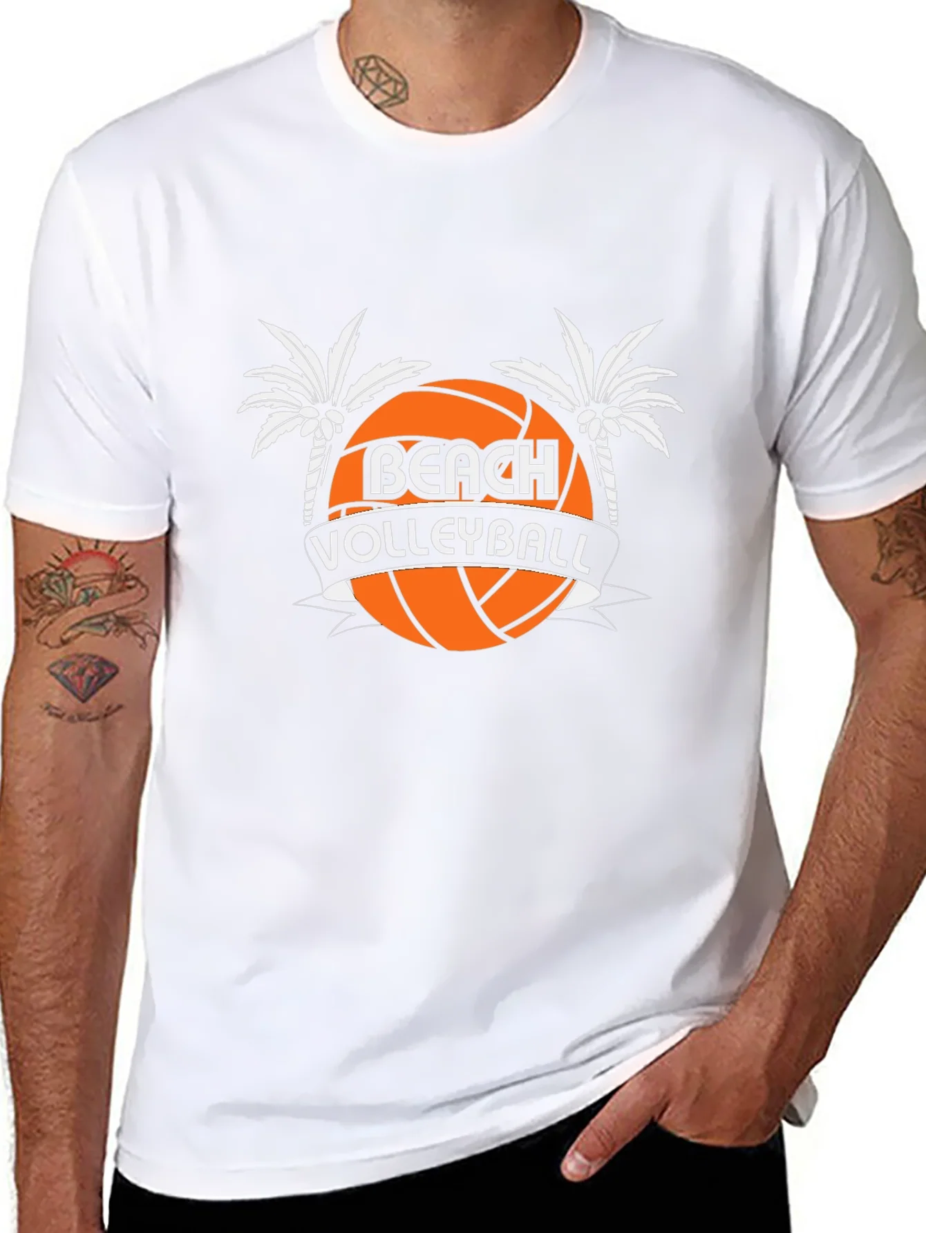 Beach Volleyball Graphic Tee - Stylish Summer Shirt