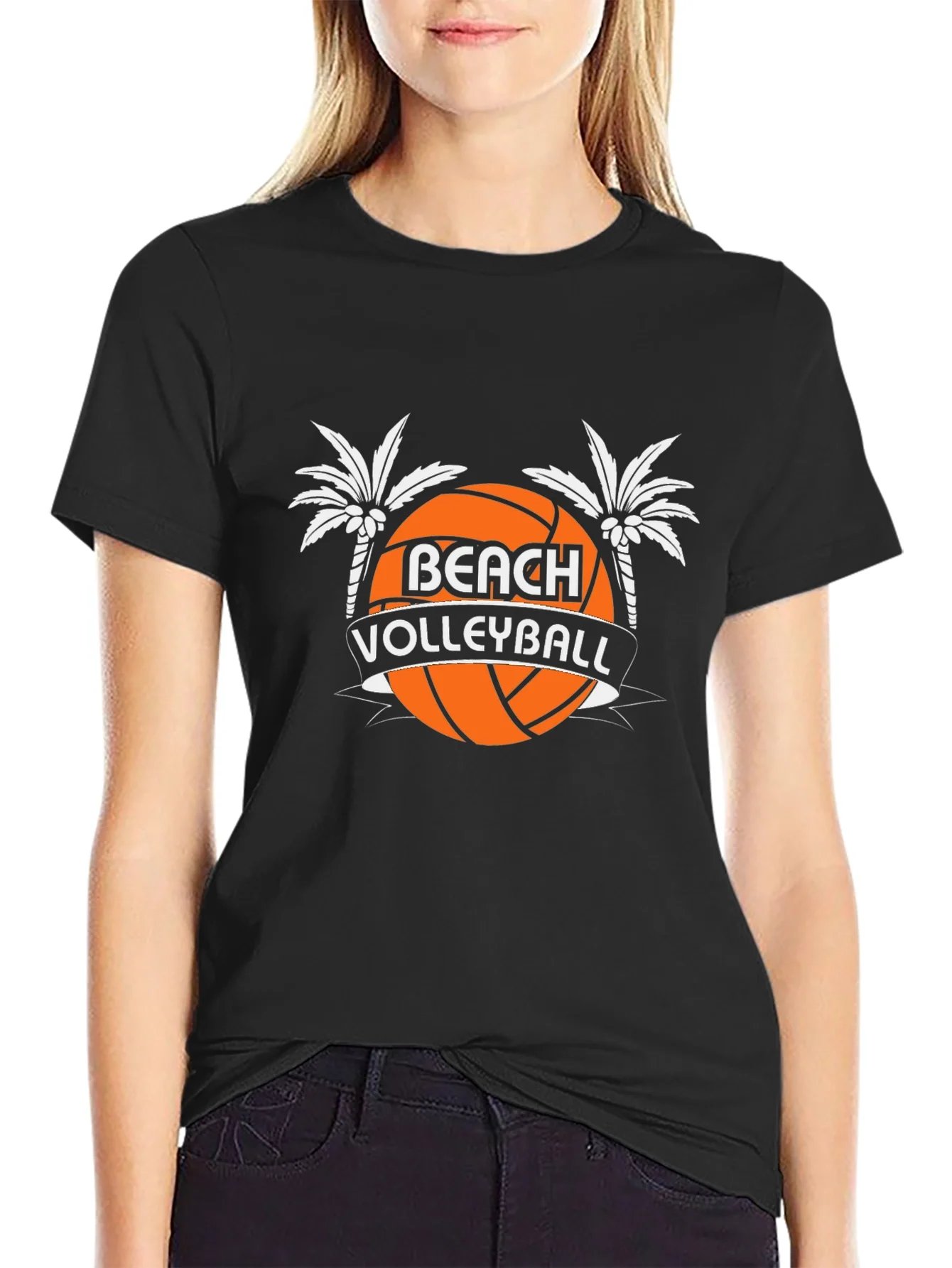 Beach Volleyball Graphic Tee - Stylish Summer Shirt