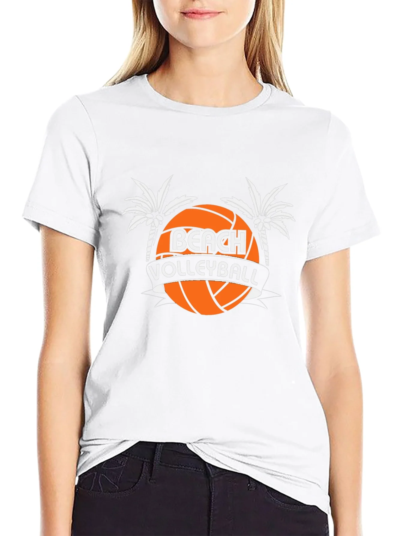 Beach Volleyball Graphic Tee - Stylish Summer Shirt