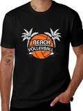 Beach Volleyball Graphic Tee - Stylish Summer Shirt