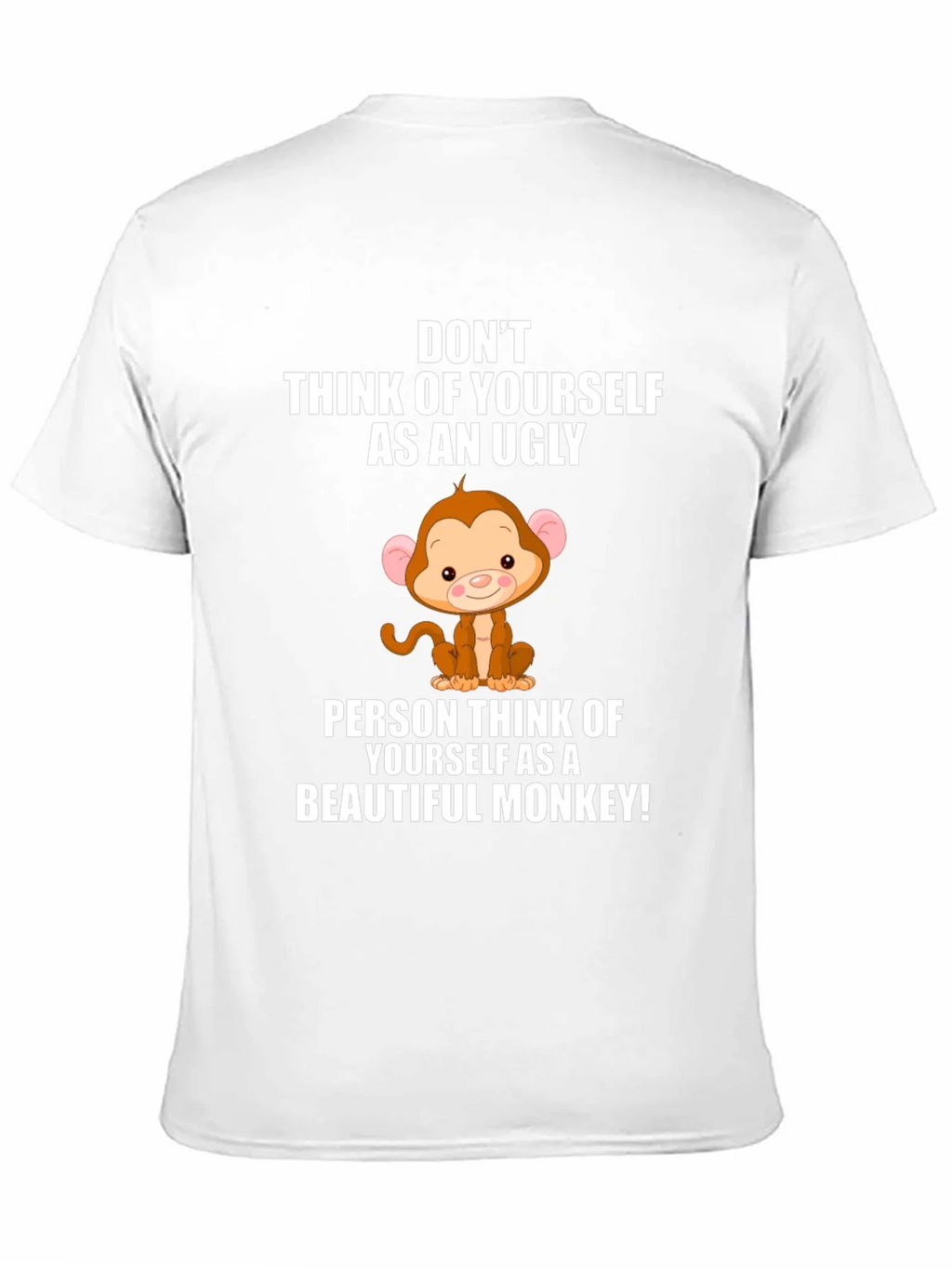 Funny Monkey Graphic Black T-Shirt