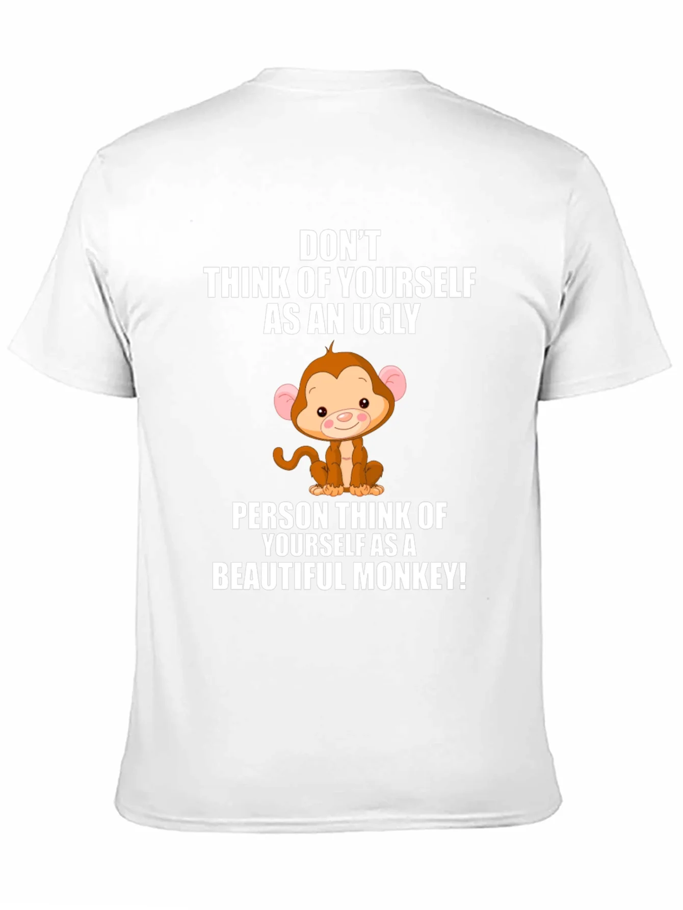 Funny Monkey Graphic Black T-Shirt