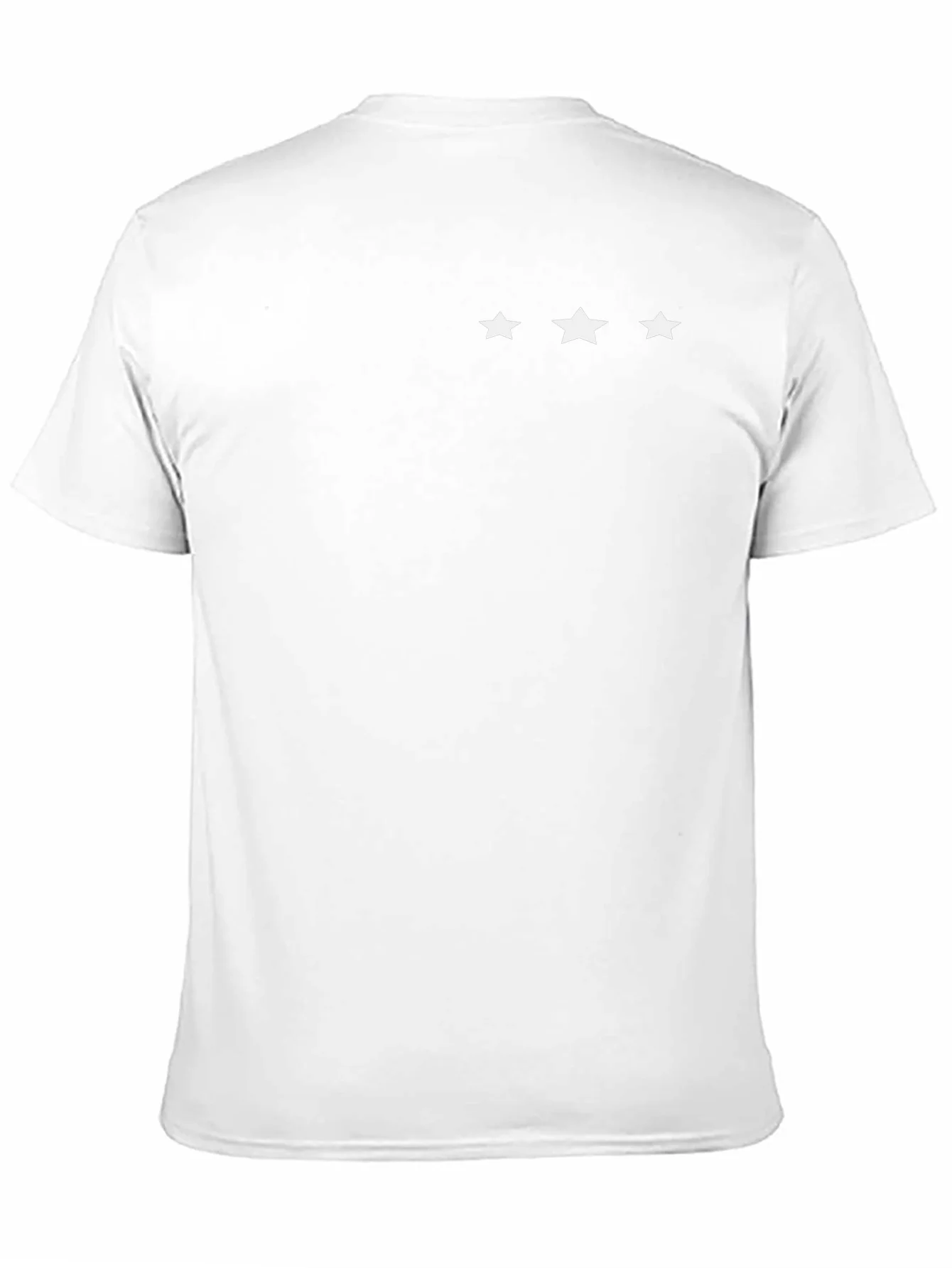 Mens Black T-Shirt with 3 Star Design