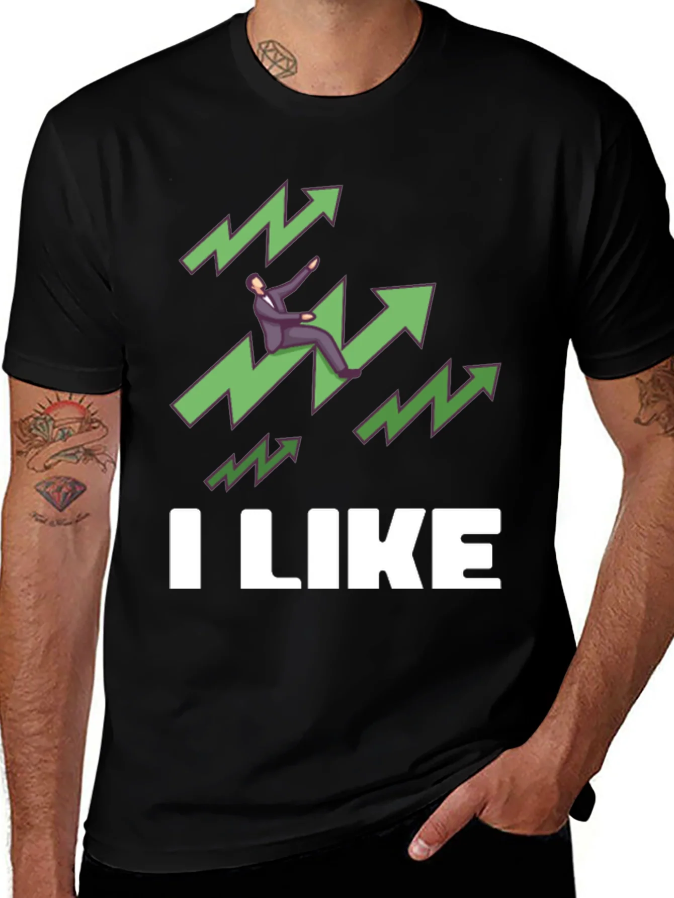 I Like Stocks Graphic Tee - Bull Market T-Shirt