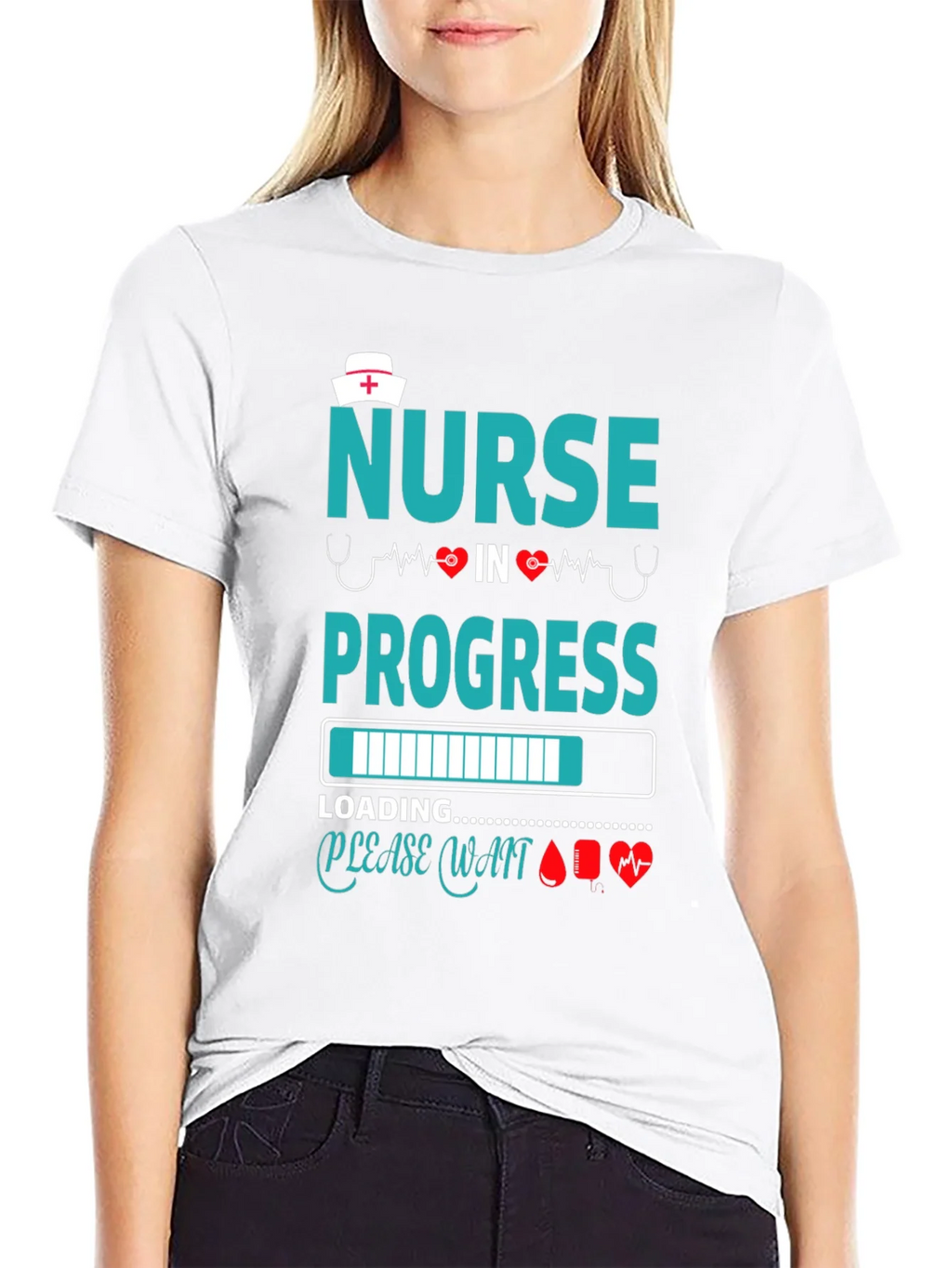 Nurse in Progress Black T-Shirt