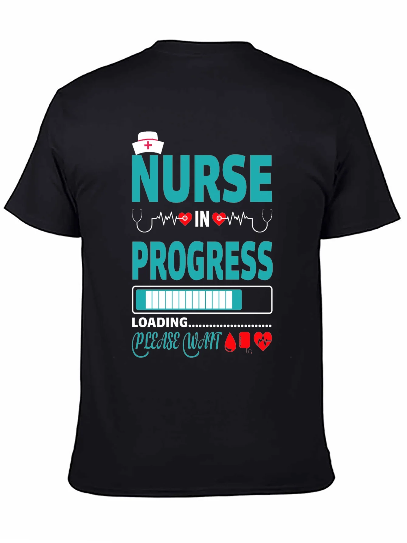 Nurse in Progress Black T-Shirt