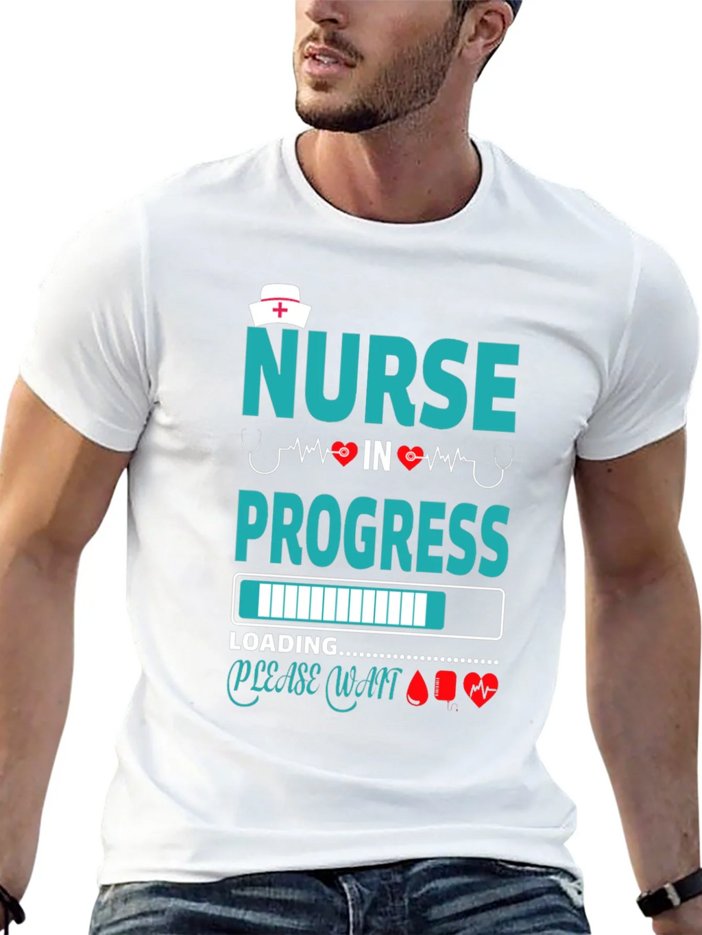 Nurse in Progress Black T-Shirt