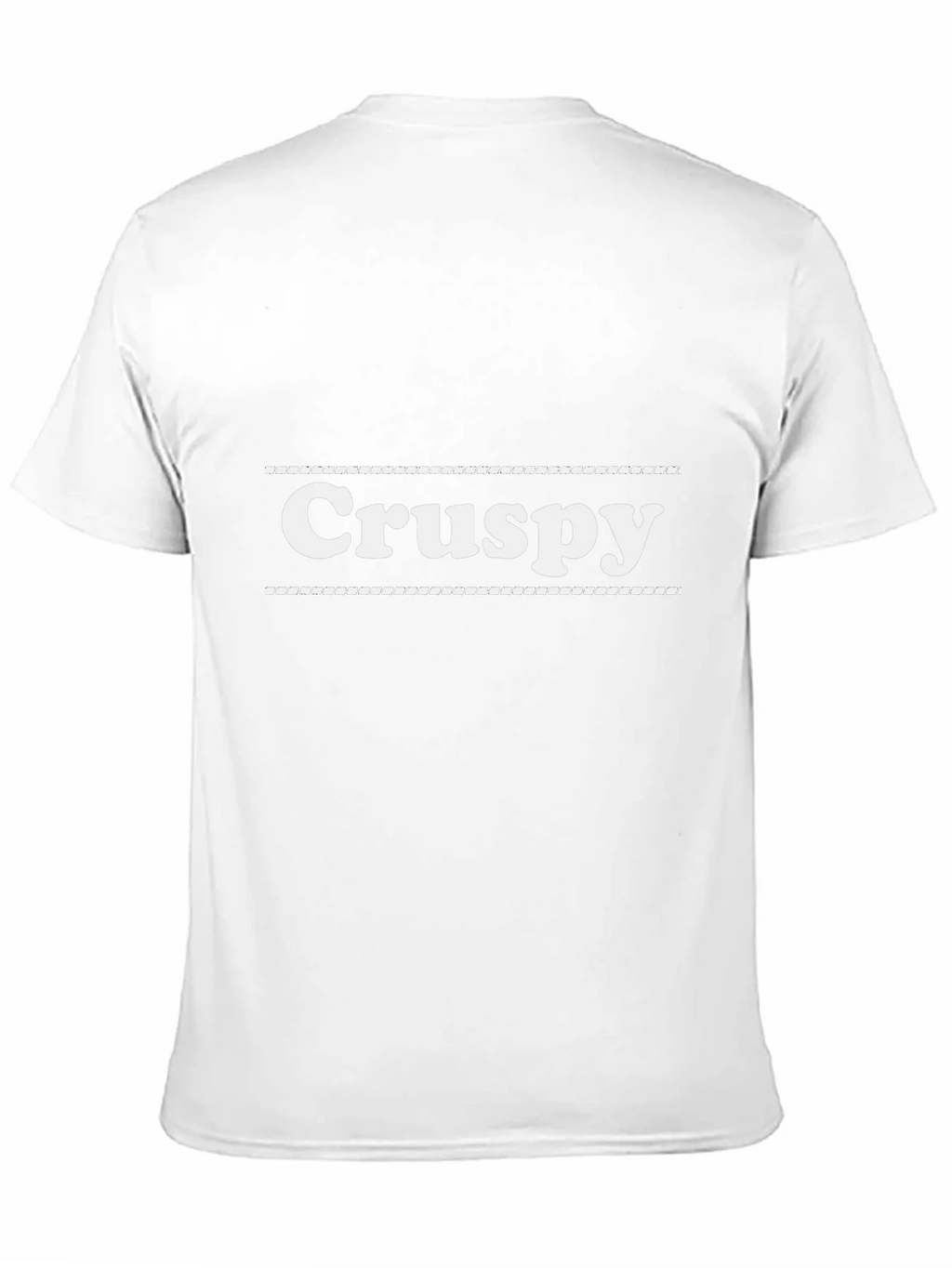 Crispy Graphic Tee - Black Cotton Blend Casual T-Shirt