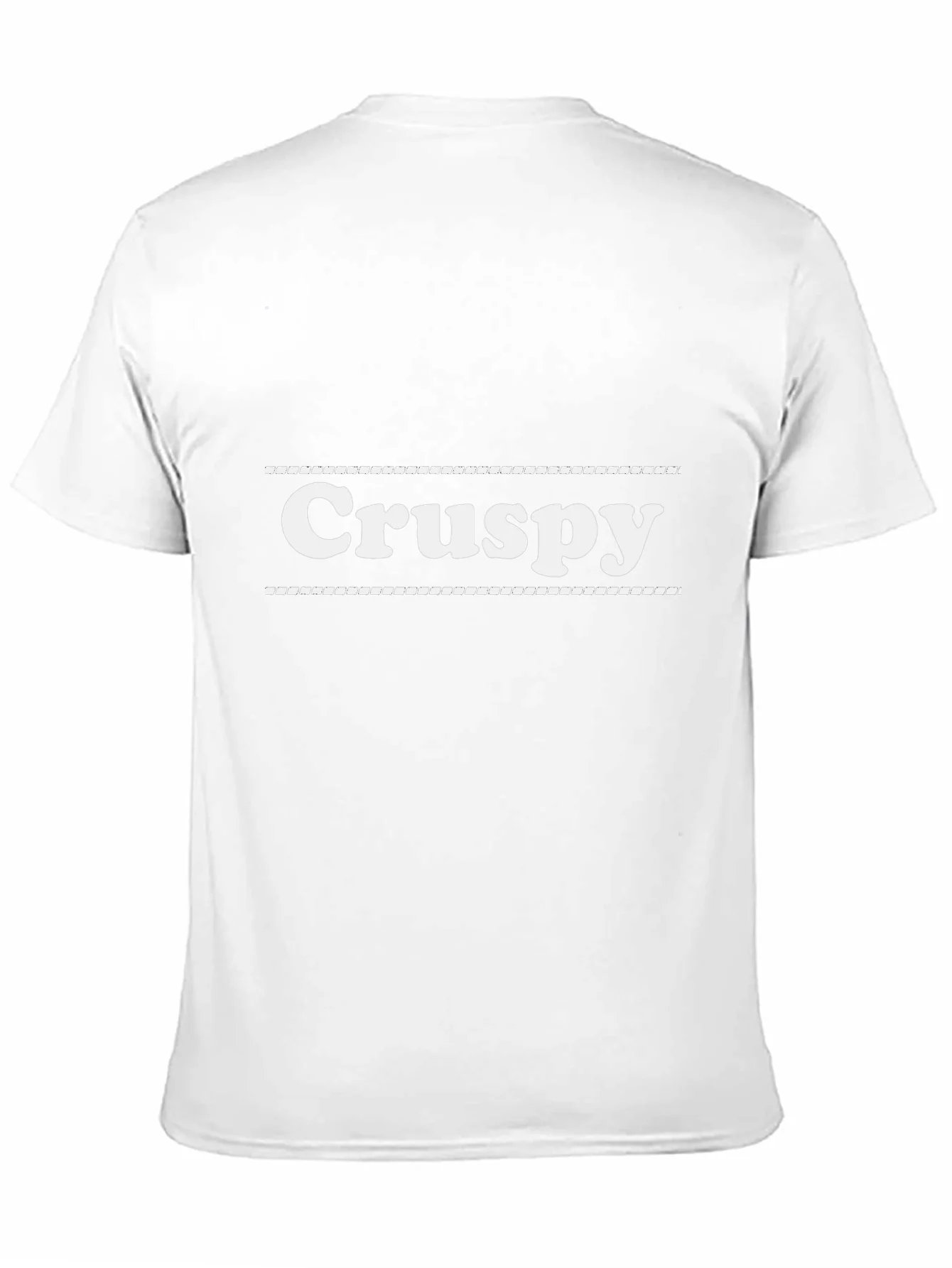 Crispy Graphic Tee - Black Cotton Blend Casual T-Shirt