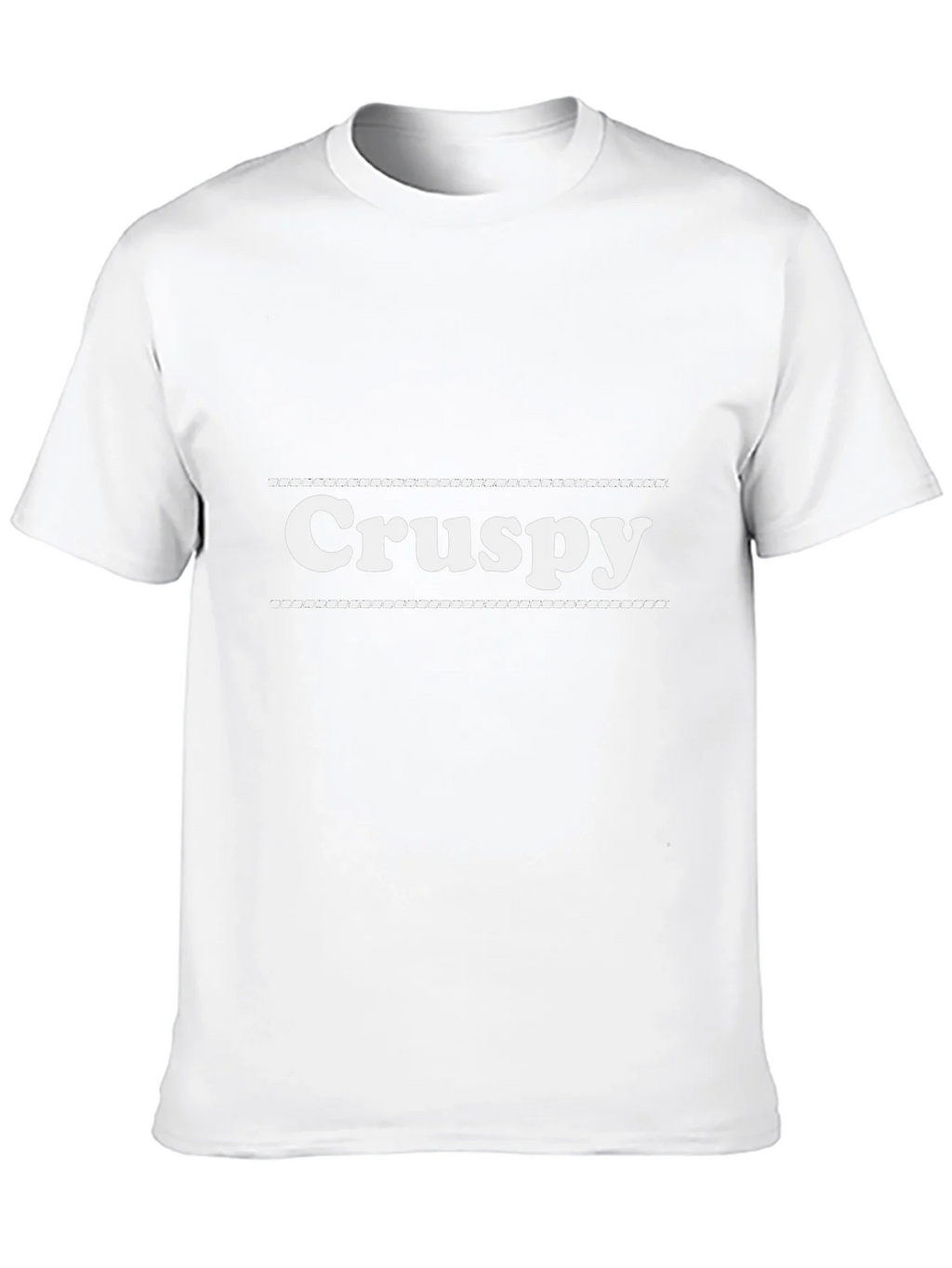 Crispy Graphic Tee - Black Cotton Blend Casual T-Shirt