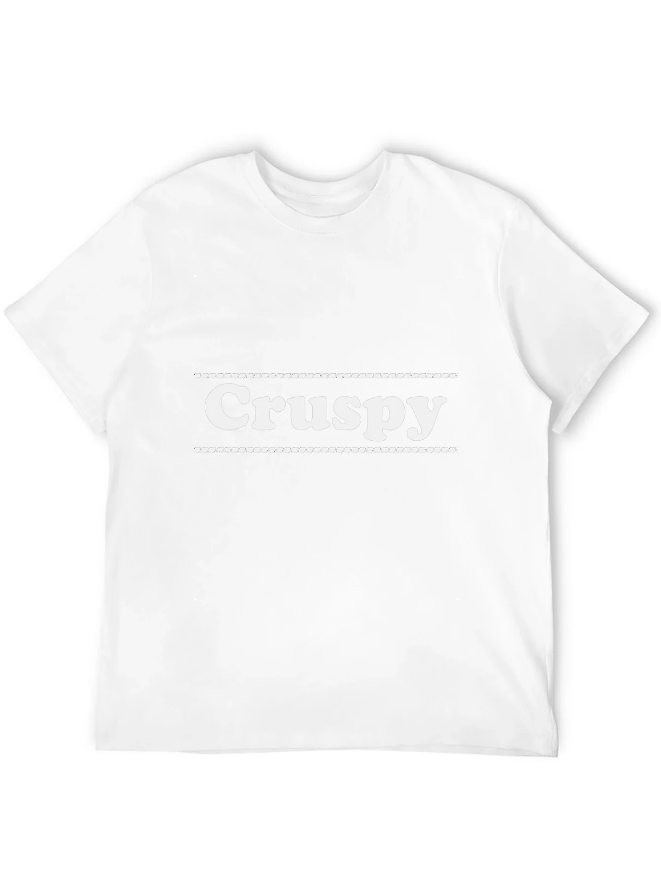 Crispy Graphic Tee - Black Cotton Blend Casual T-Shirt