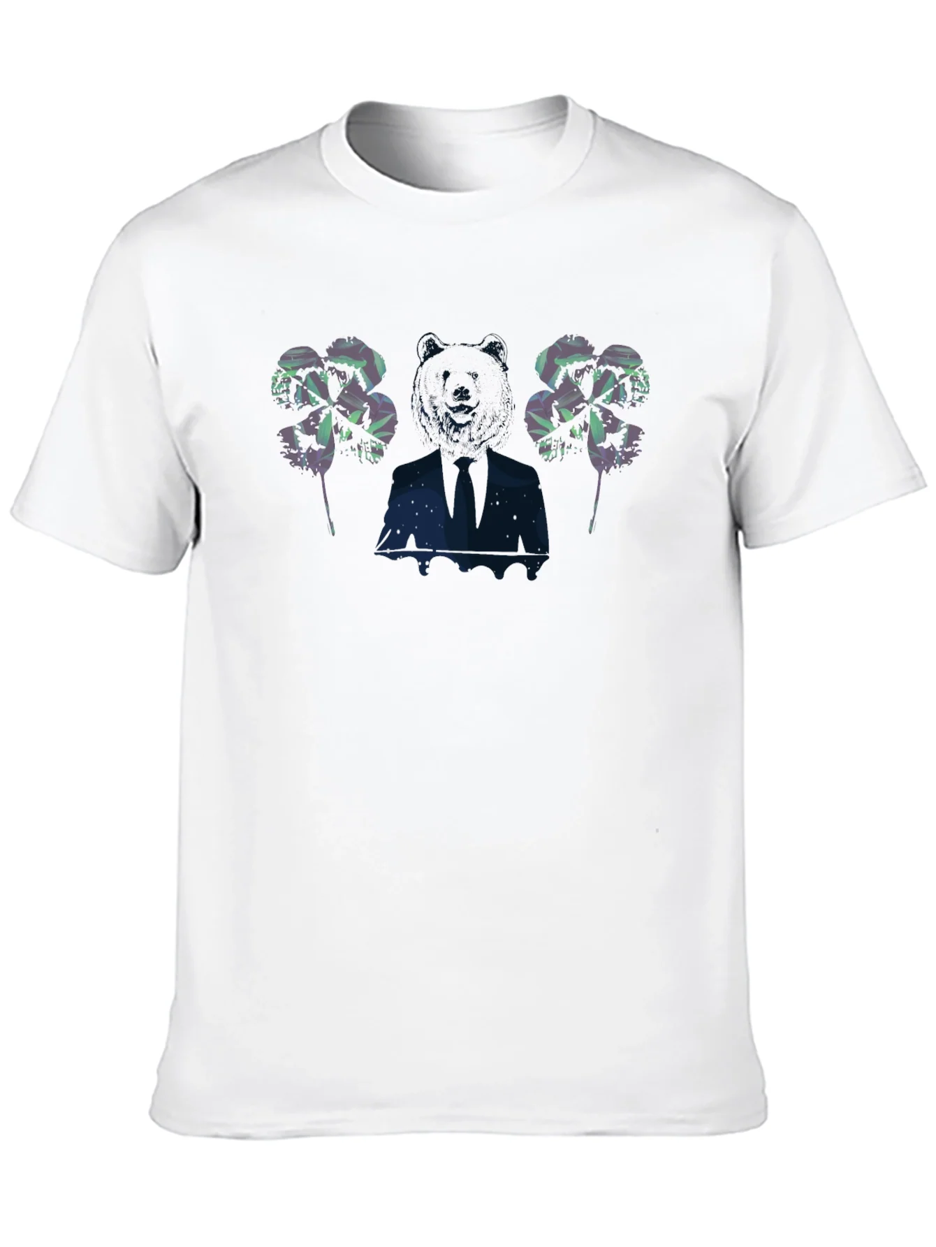 Mens Graphic Print Black T-Shirt