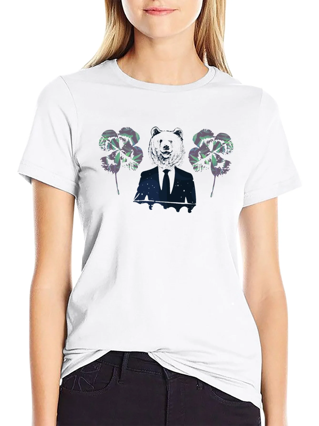 Mens Graphic Print Black T-Shirt