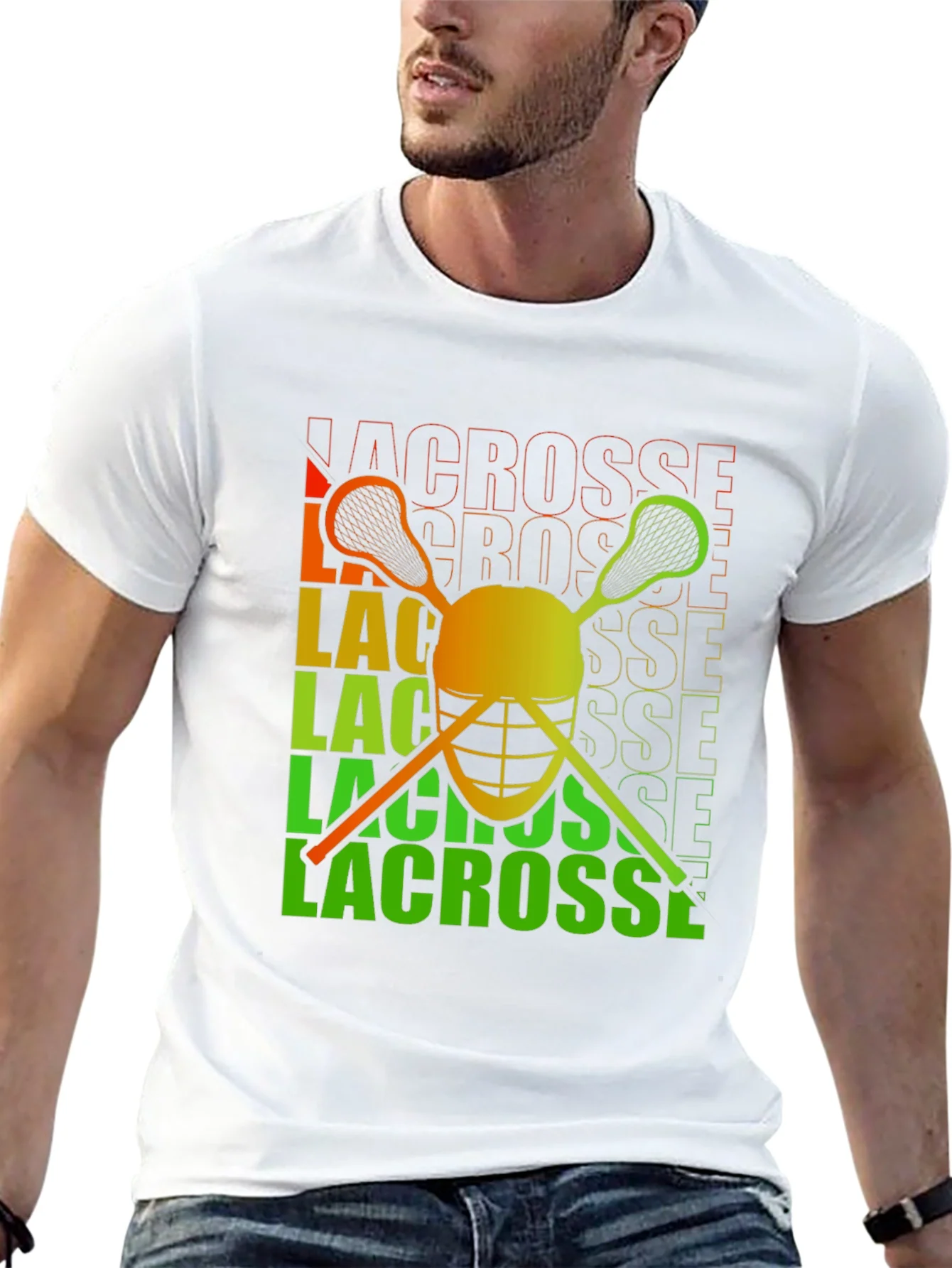 Lacrosse Helmet Graphic Tee