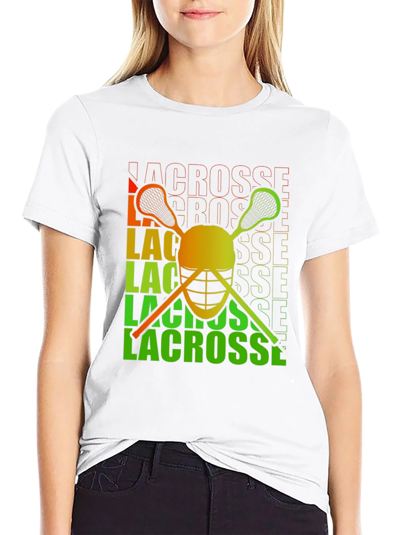 Lacrosse Helmet Graphic Tee