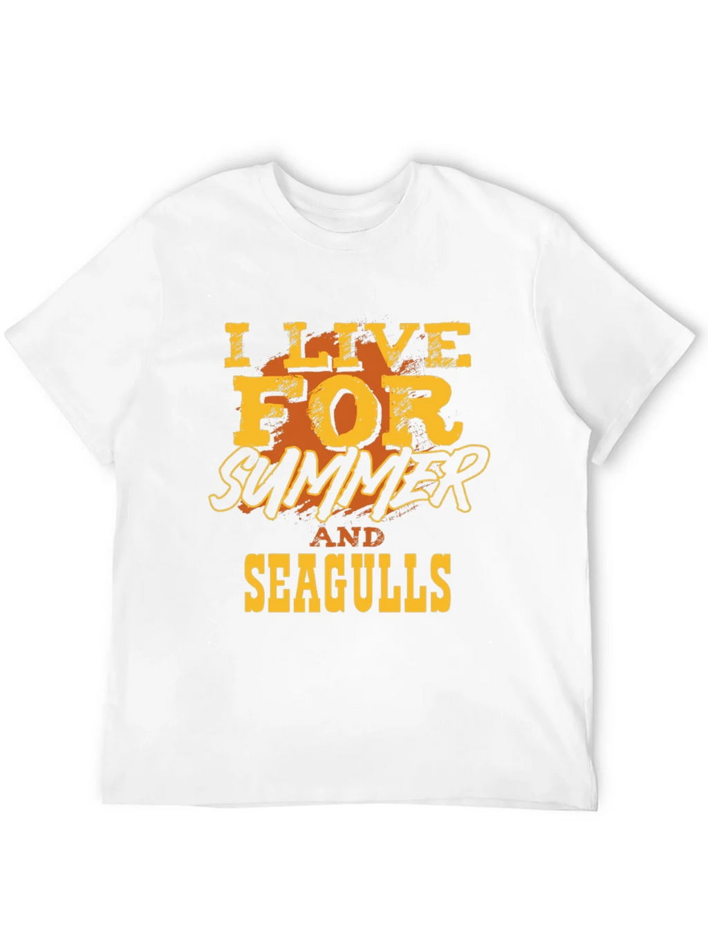 I Live For Summer And Seagulls Graphic T-Shirt