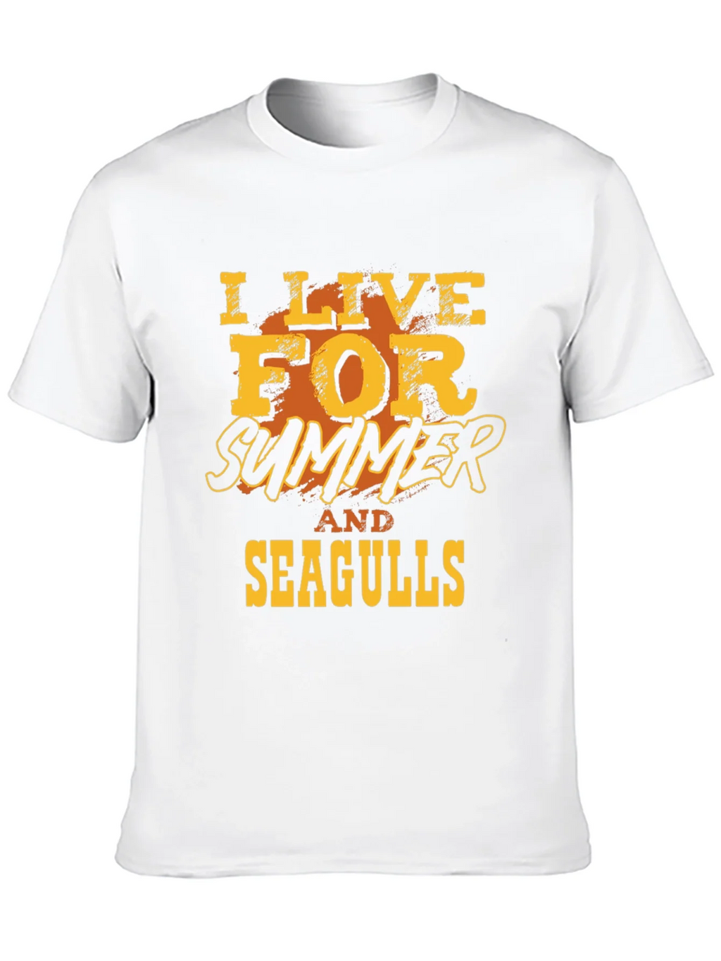 I Live For Summer And Seagulls Graphic T-Shirt