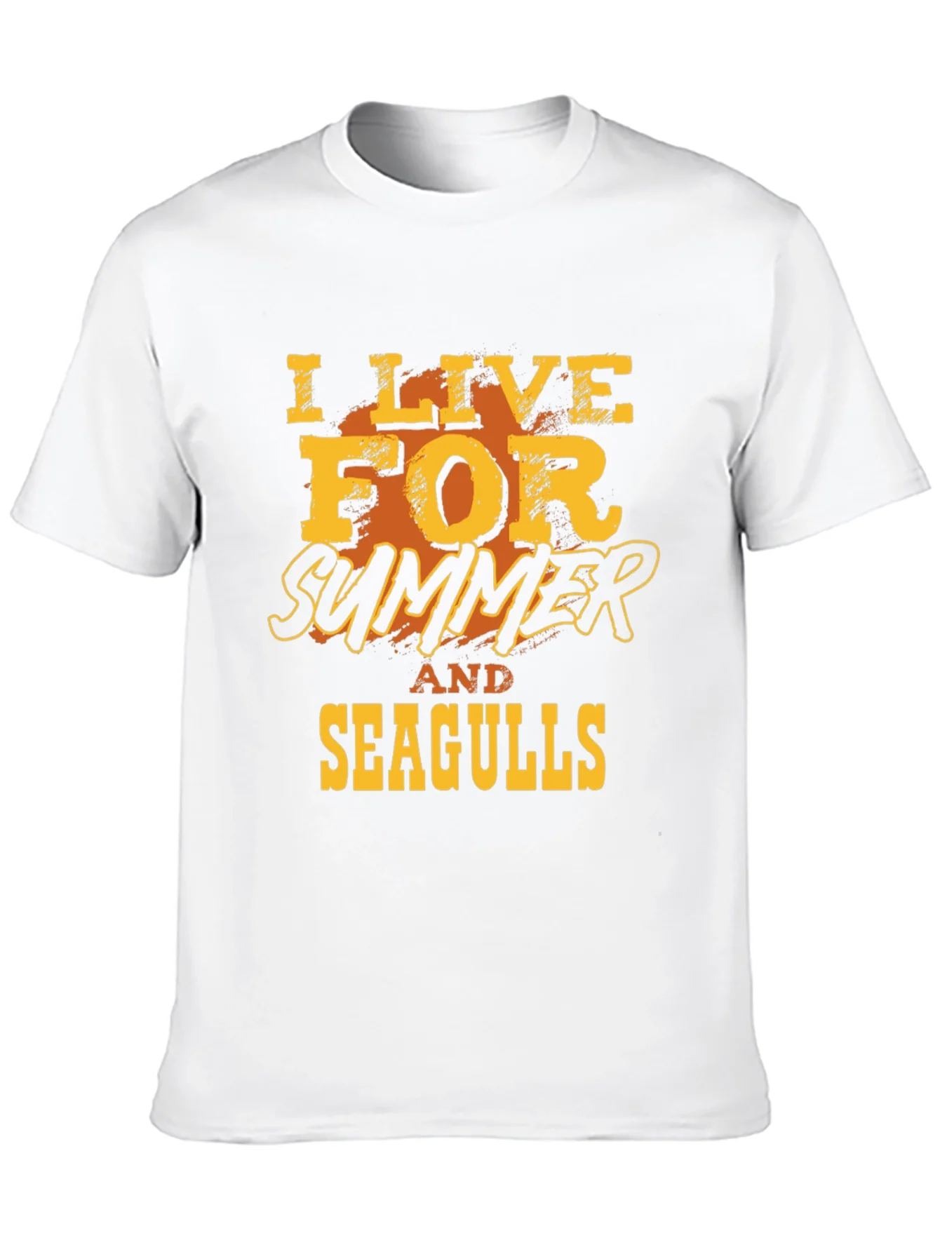 I Live For Summer And Seagulls Graphic T-Shirt
