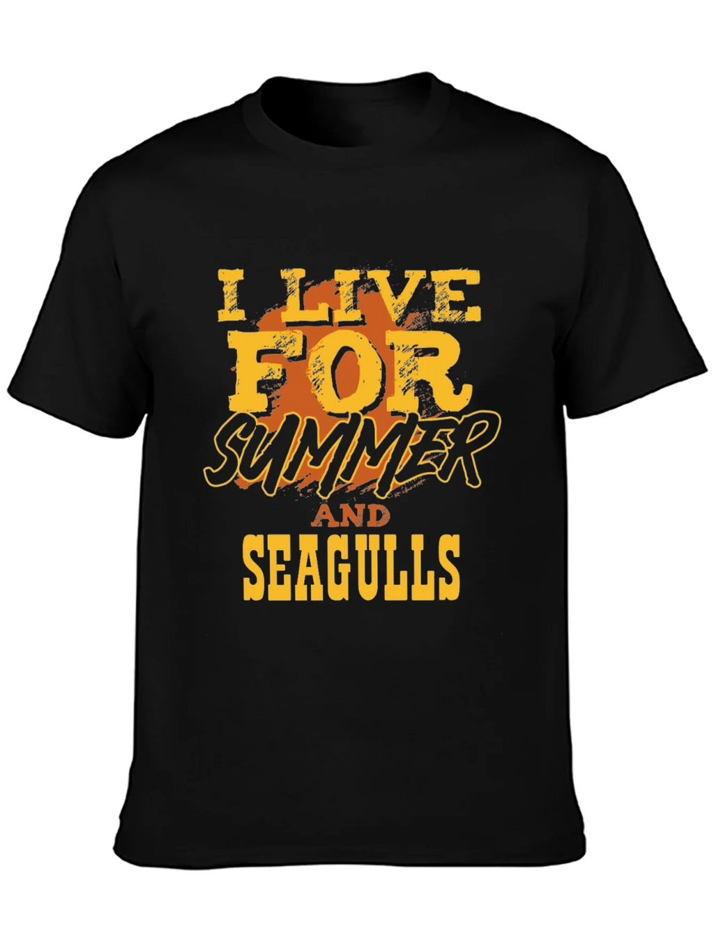 I Live For Summer And Seagulls Graphic T-Shirt